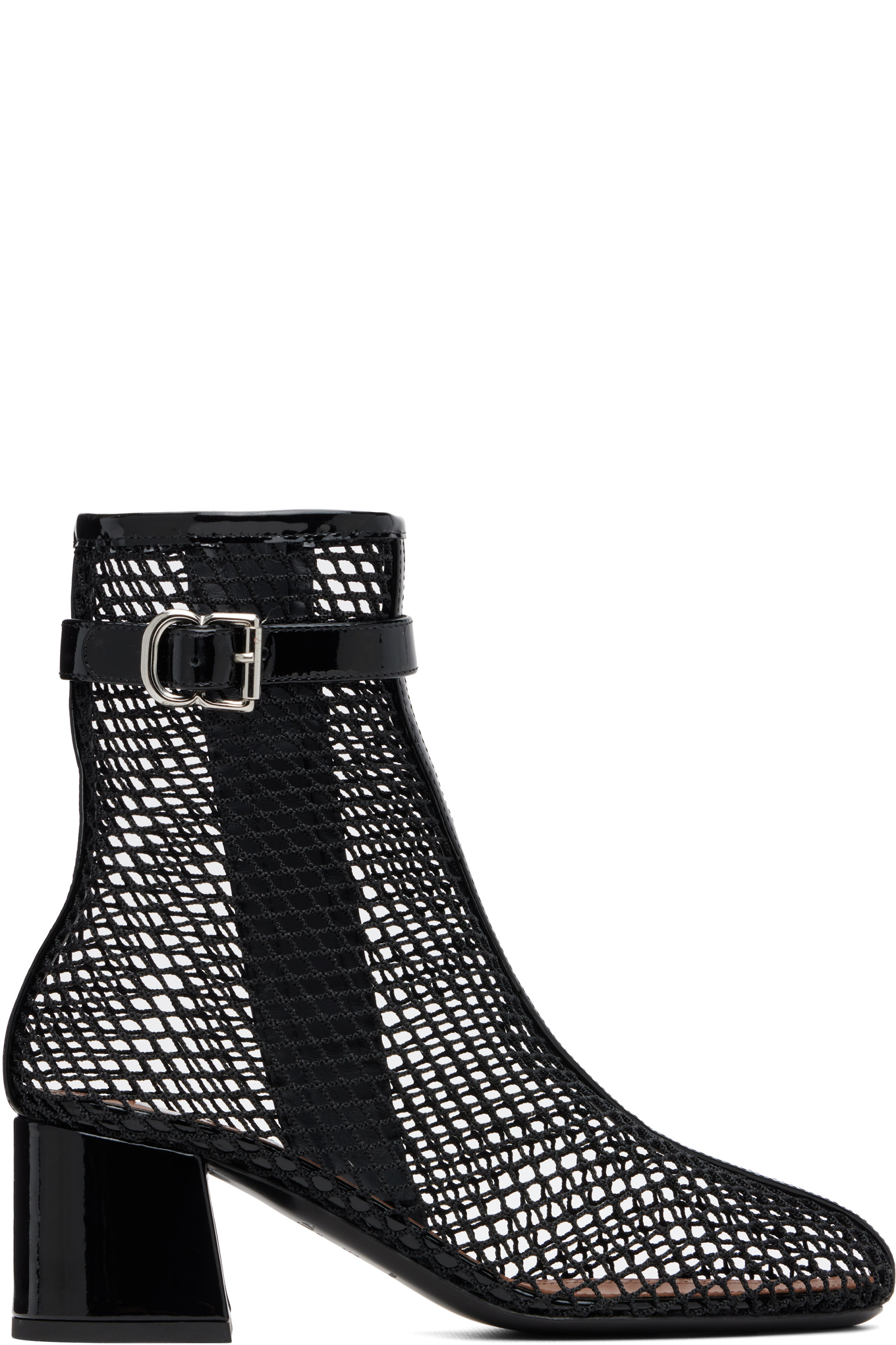 ALAÏA - Black Fishnet 55 Boots