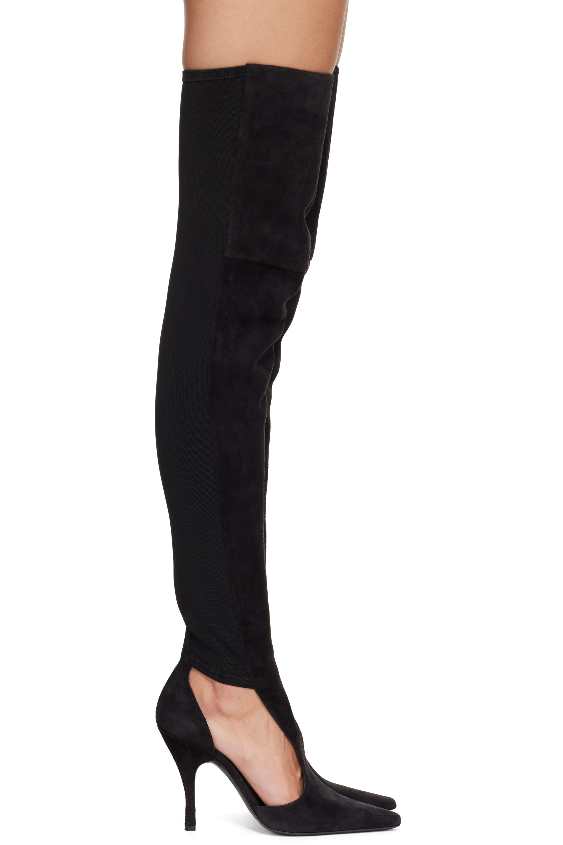 ALAÏA - Black Cut Out High Boots