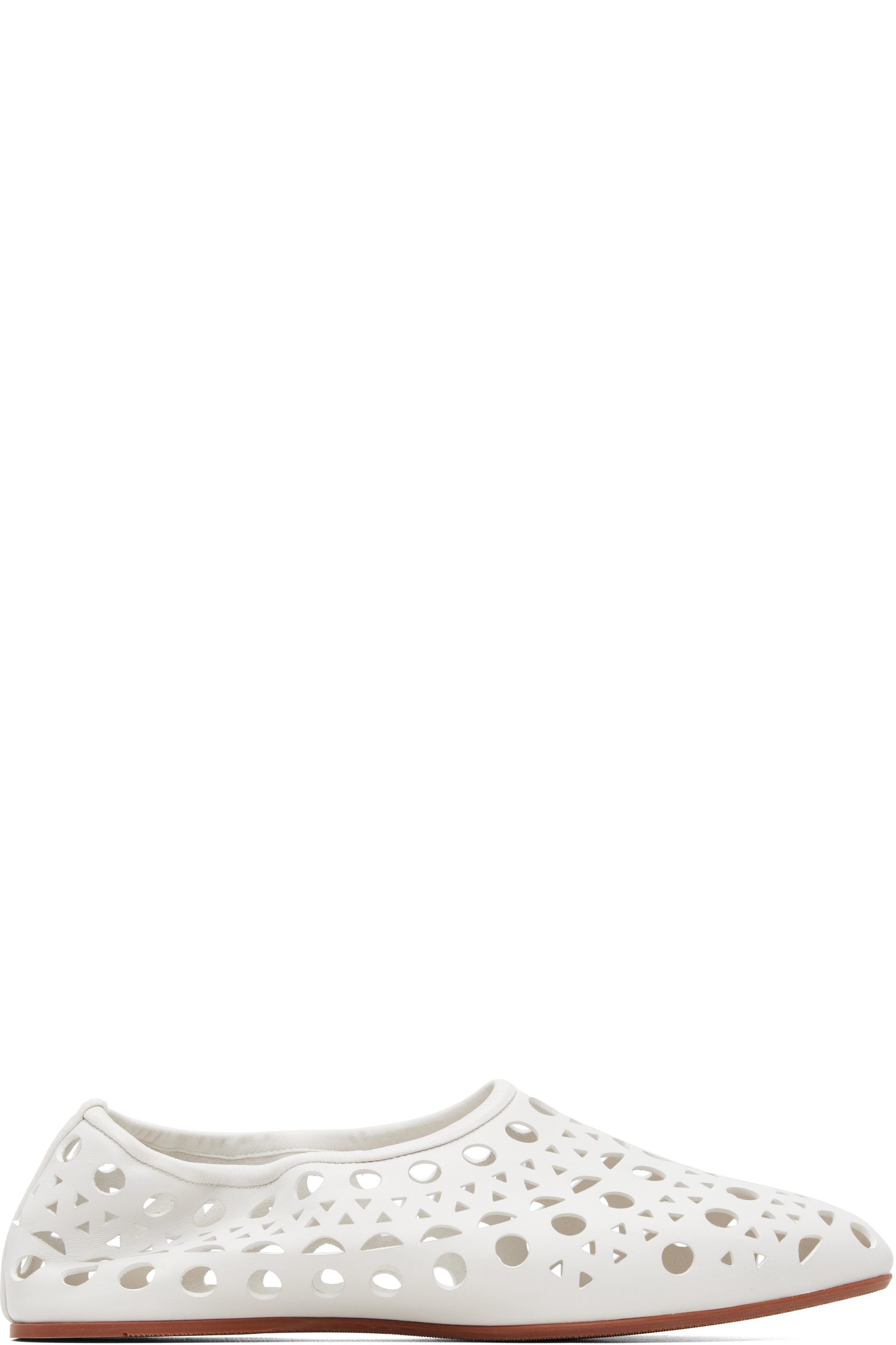 ALAÏA - White Neo Vienne Ballerina Flats
