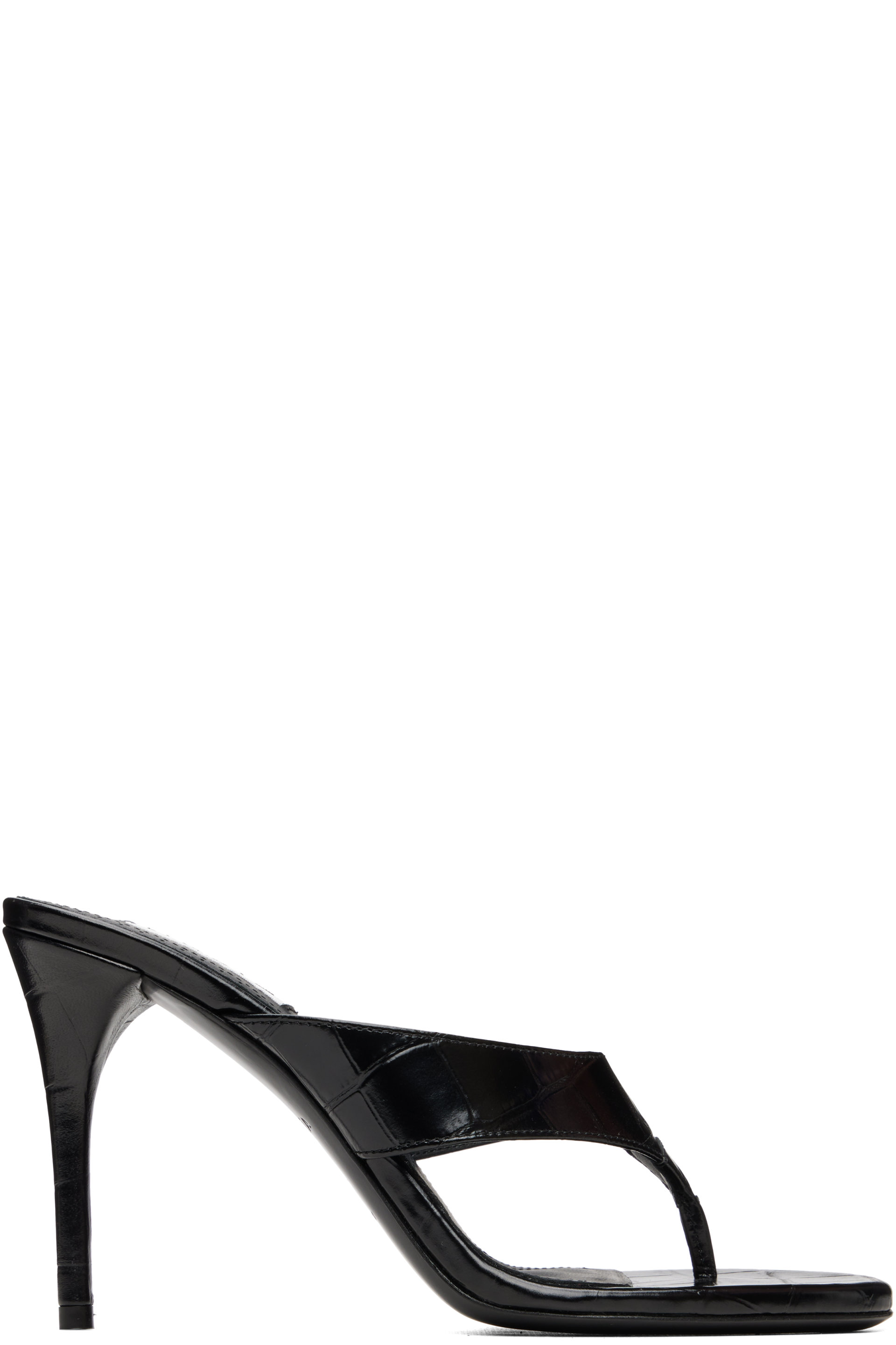 ALAÏA - Black Infra 90 Heeled Sandals