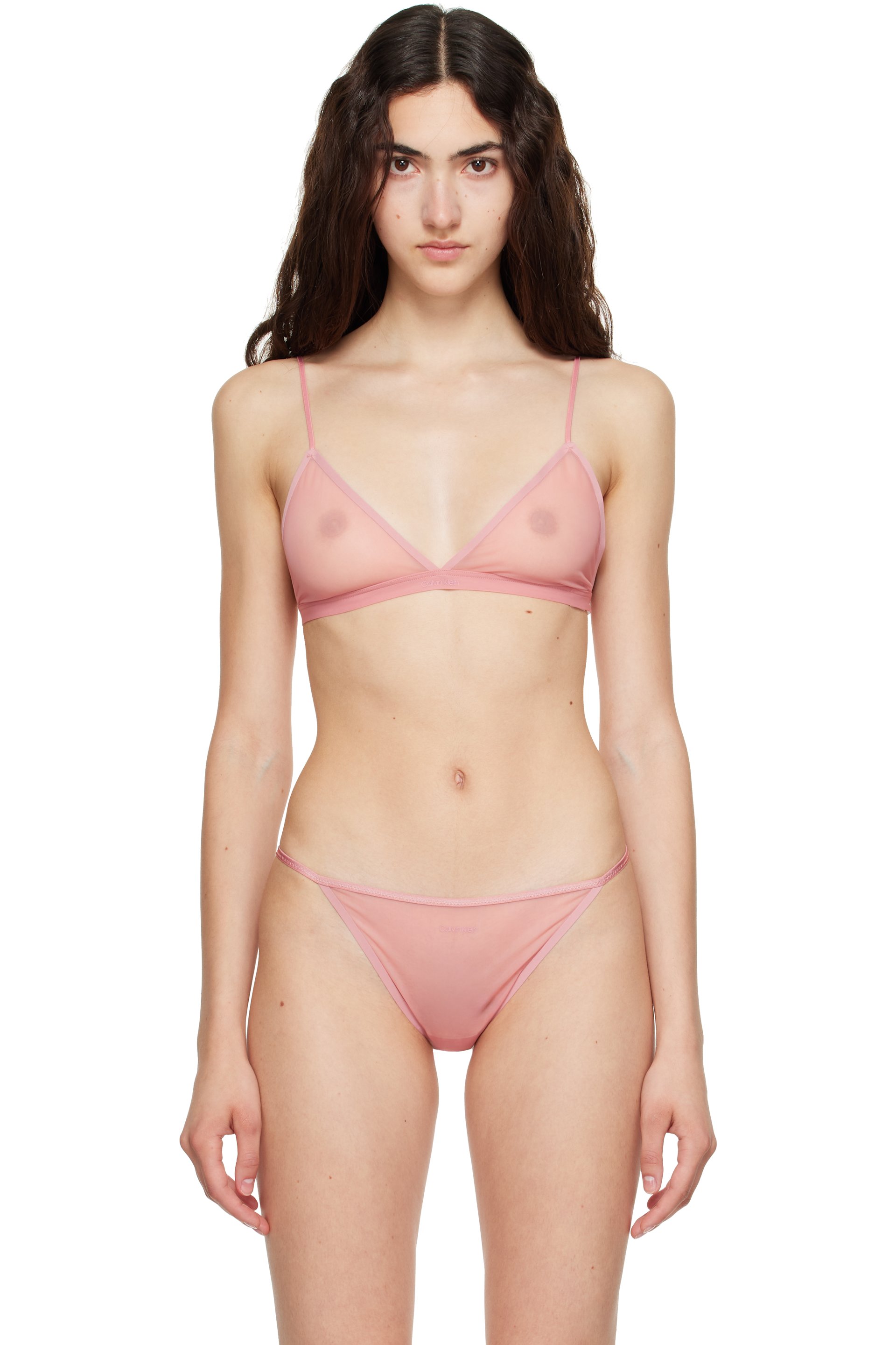 Calvin Klein Collection - Pink Ruby Triangle Bralette