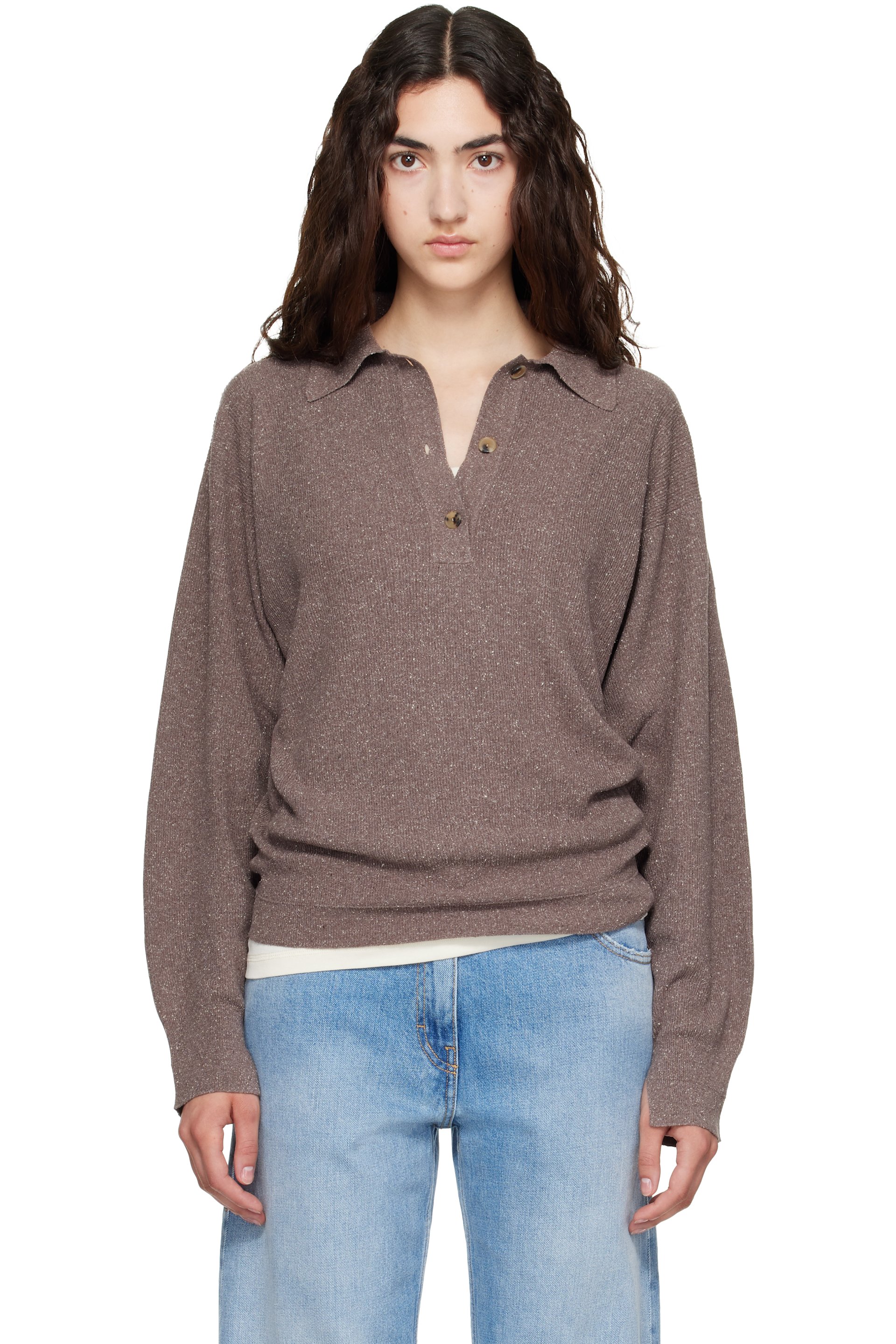 Calvin Klein Collection - Brown Helga Polo