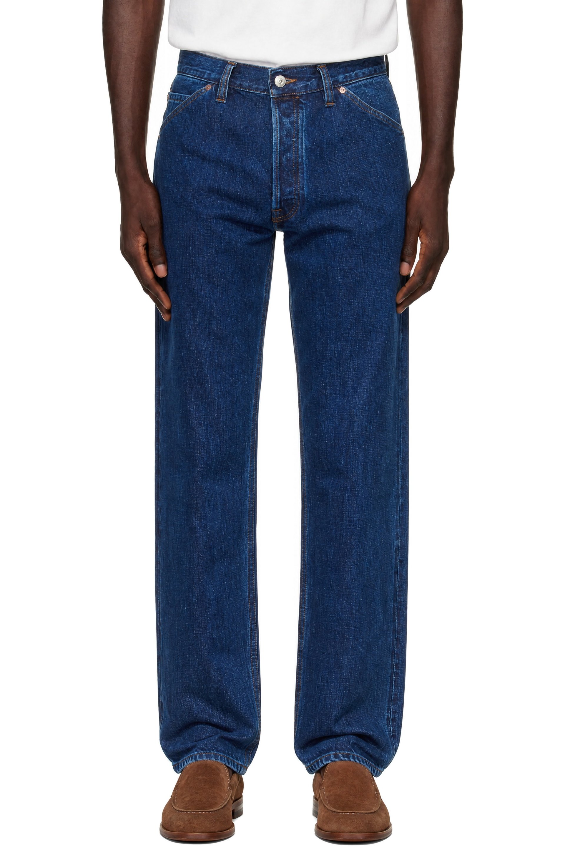 Drake's - Blue 14.2 oz Japanese Selvedge Denim Five-Pocket Jeans