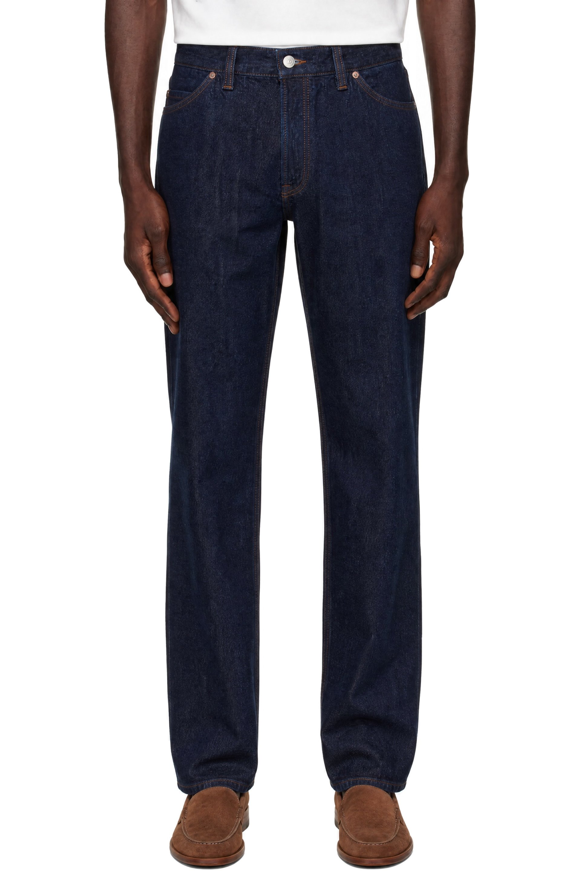 Drake's - Blue 14.2oz Japanese Selvedge Denim Five-Pocket Jeans