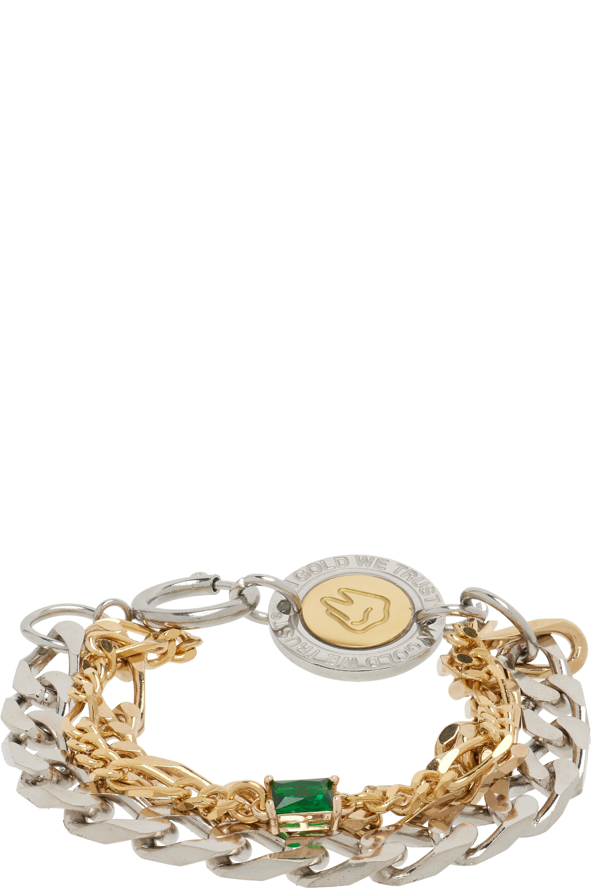 IN GOLD WE TRUST PARIS - SSENSE Exclusive Mixed Chains Bracelet