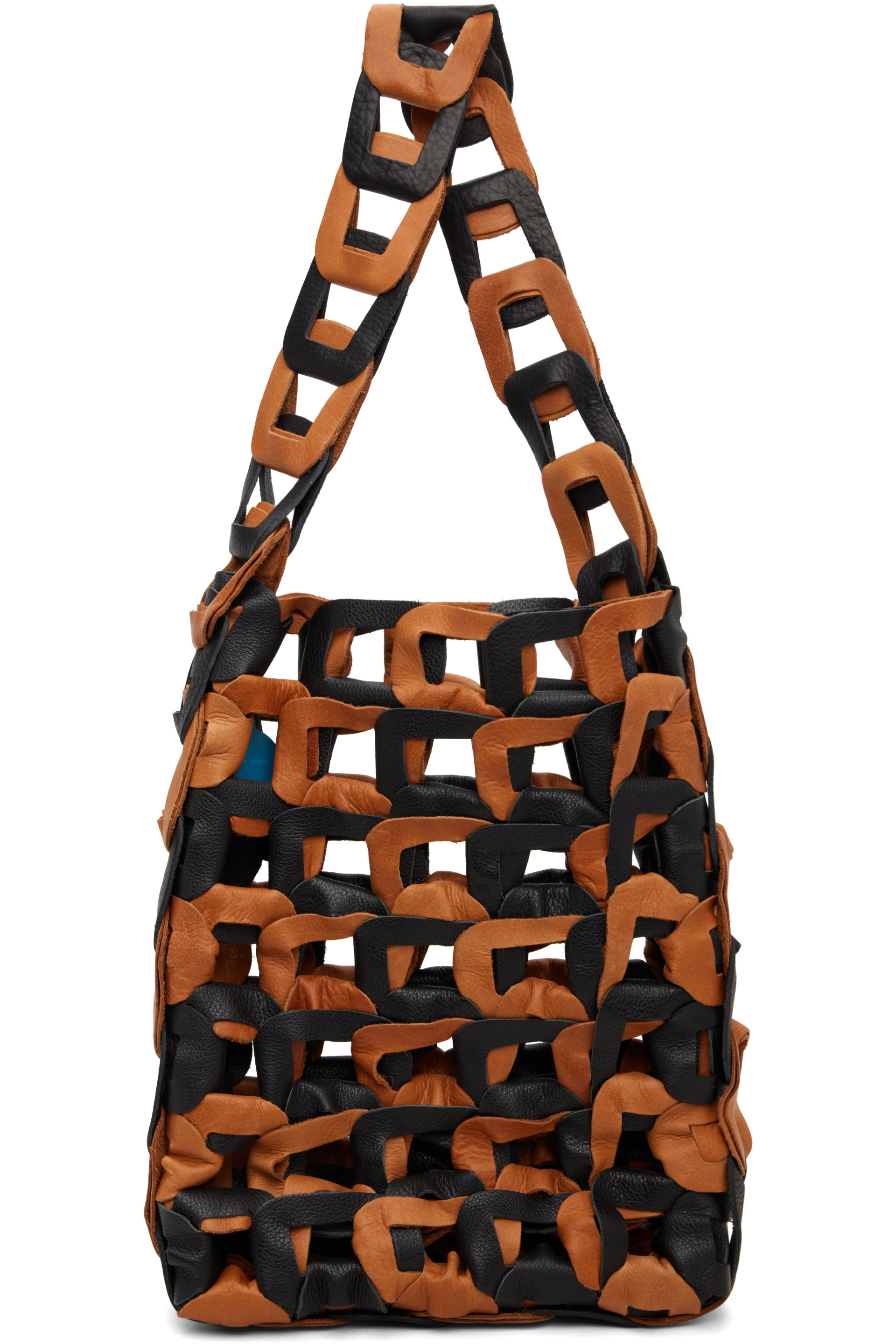 SC103 - Black & Tan Links Tote