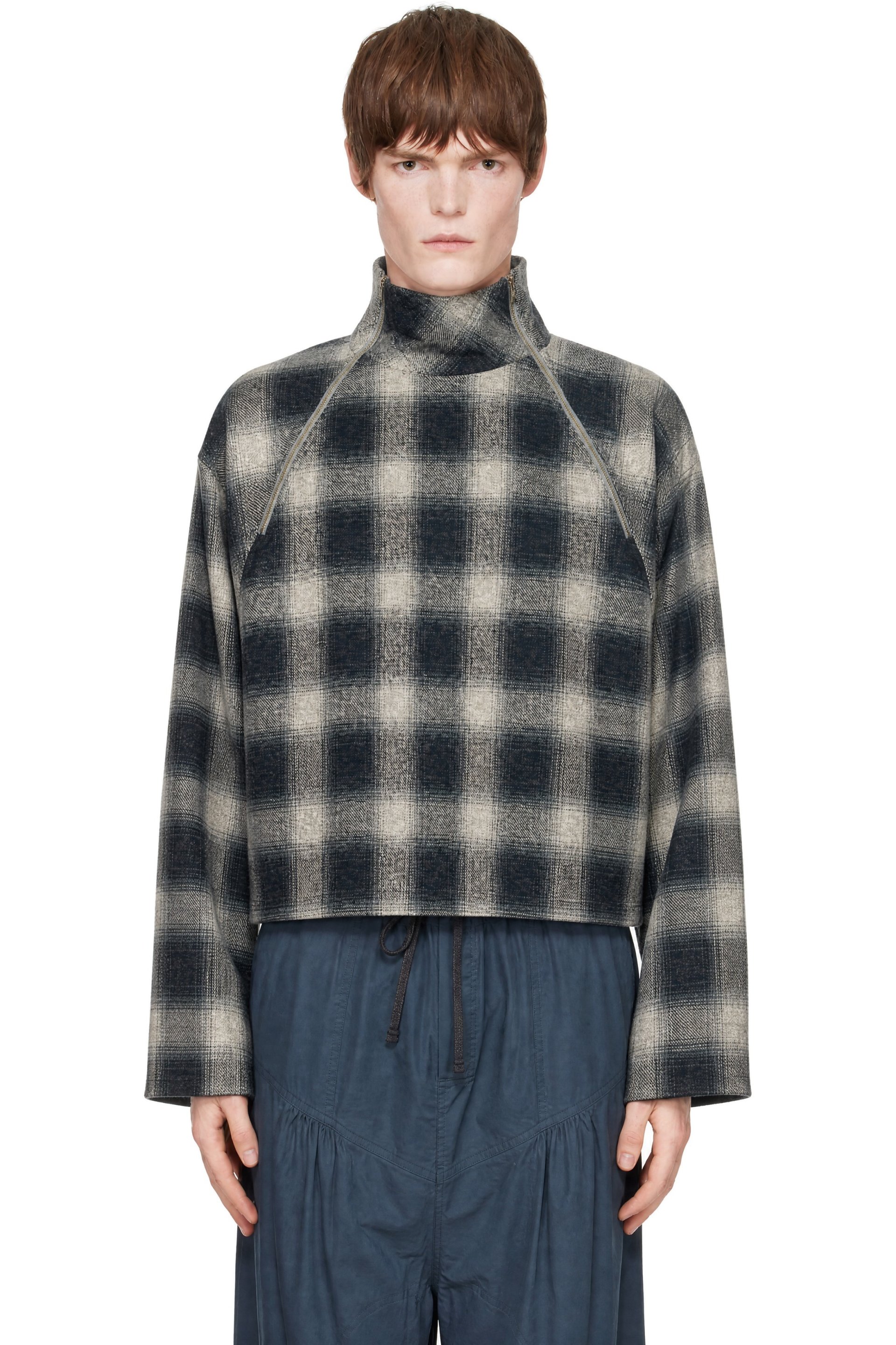 SC103 - Navy & Off-White Letter Top