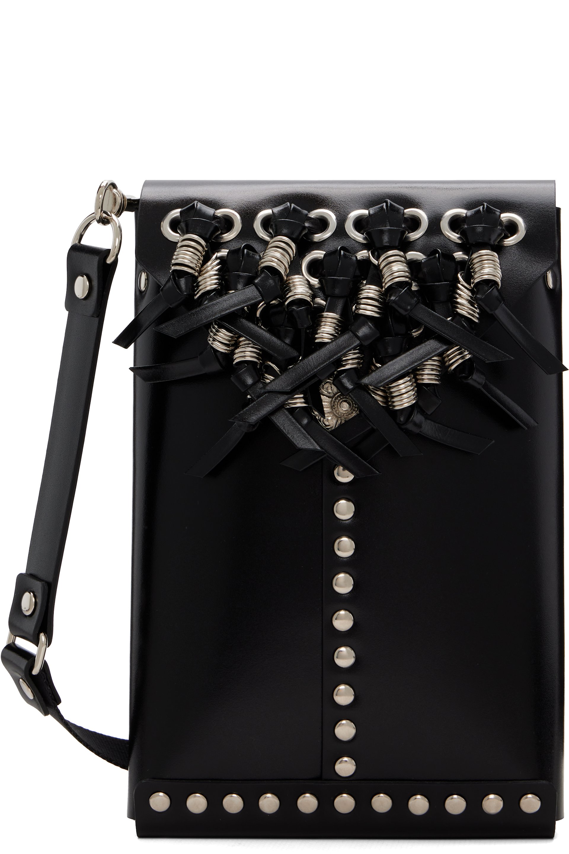 Toga Pulla - Black Leather Shoulder Bag