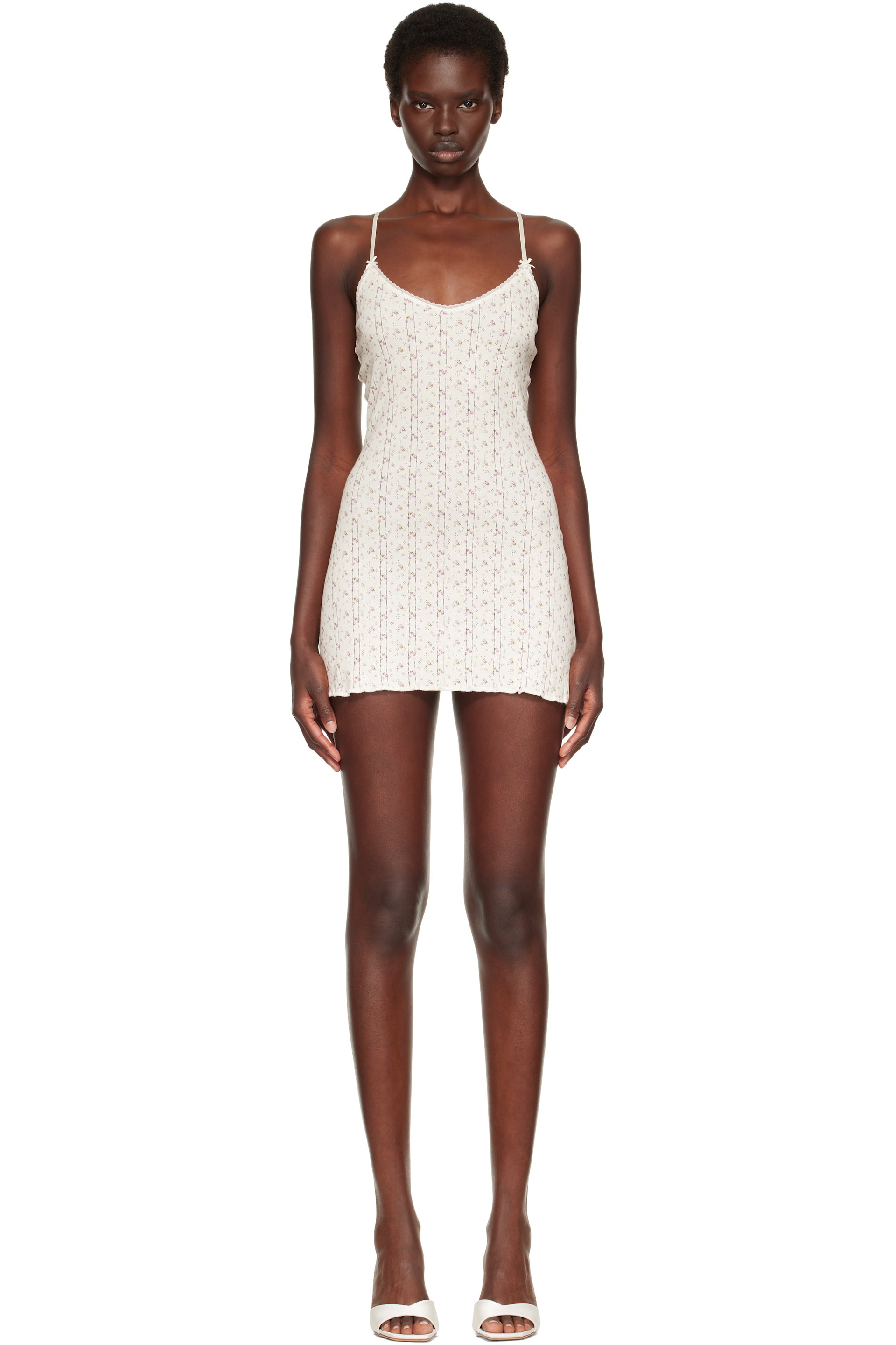 Cou Cou - Off-White 'The Cami Slip' Minidress