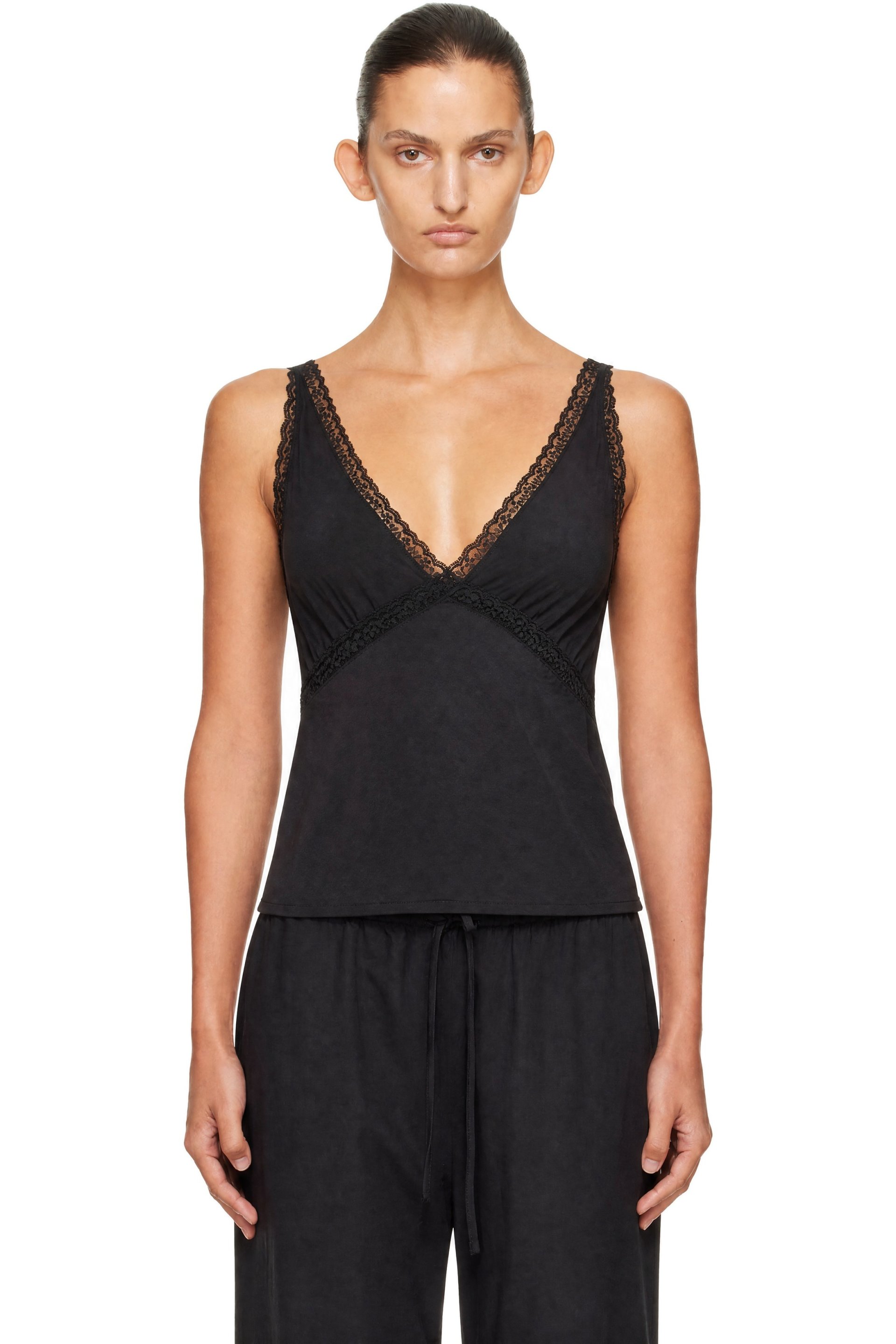 Cou Cou - Black 'The Iris' Tank Top