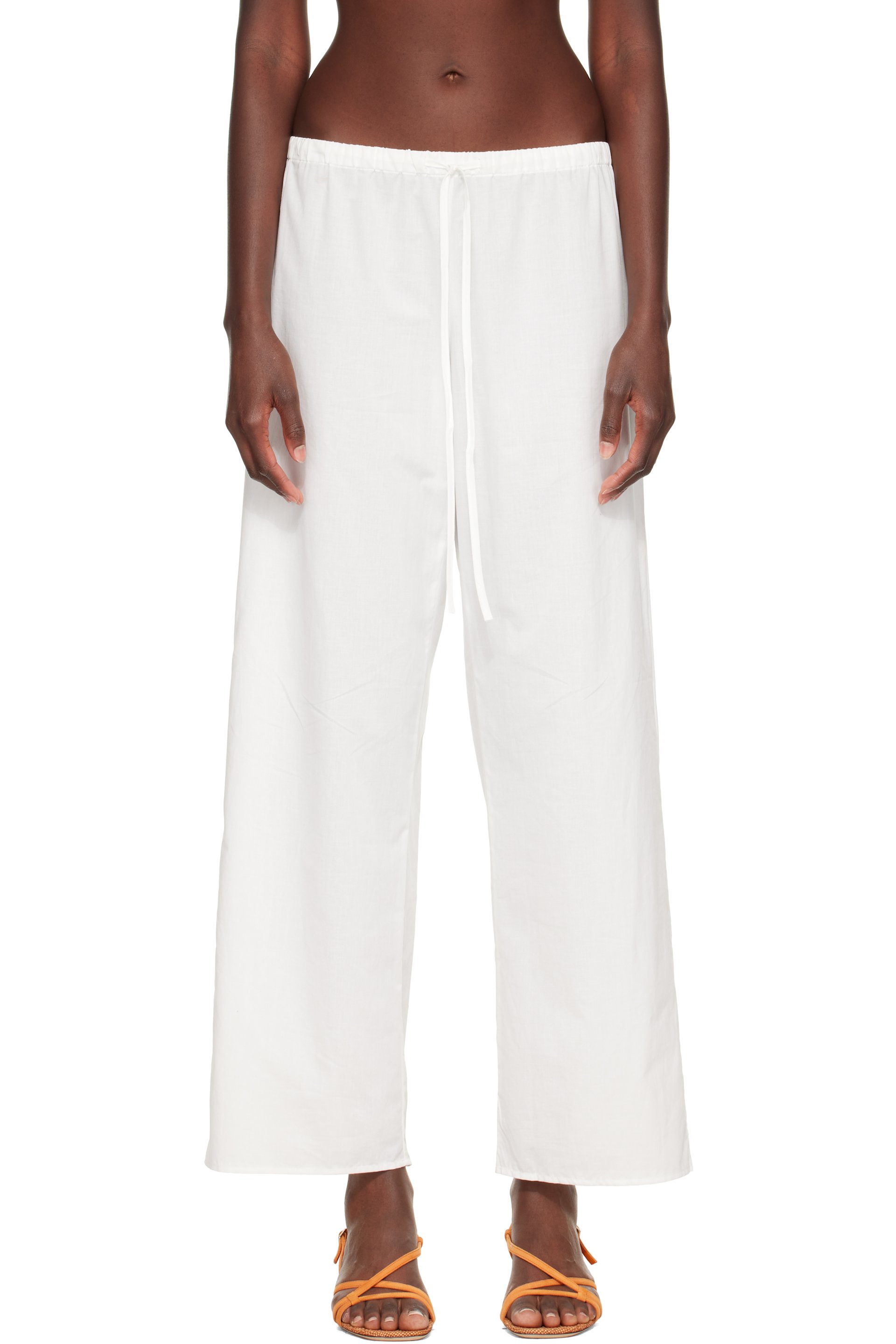 Cou Cou - White 'The Pant' Lounge Pants