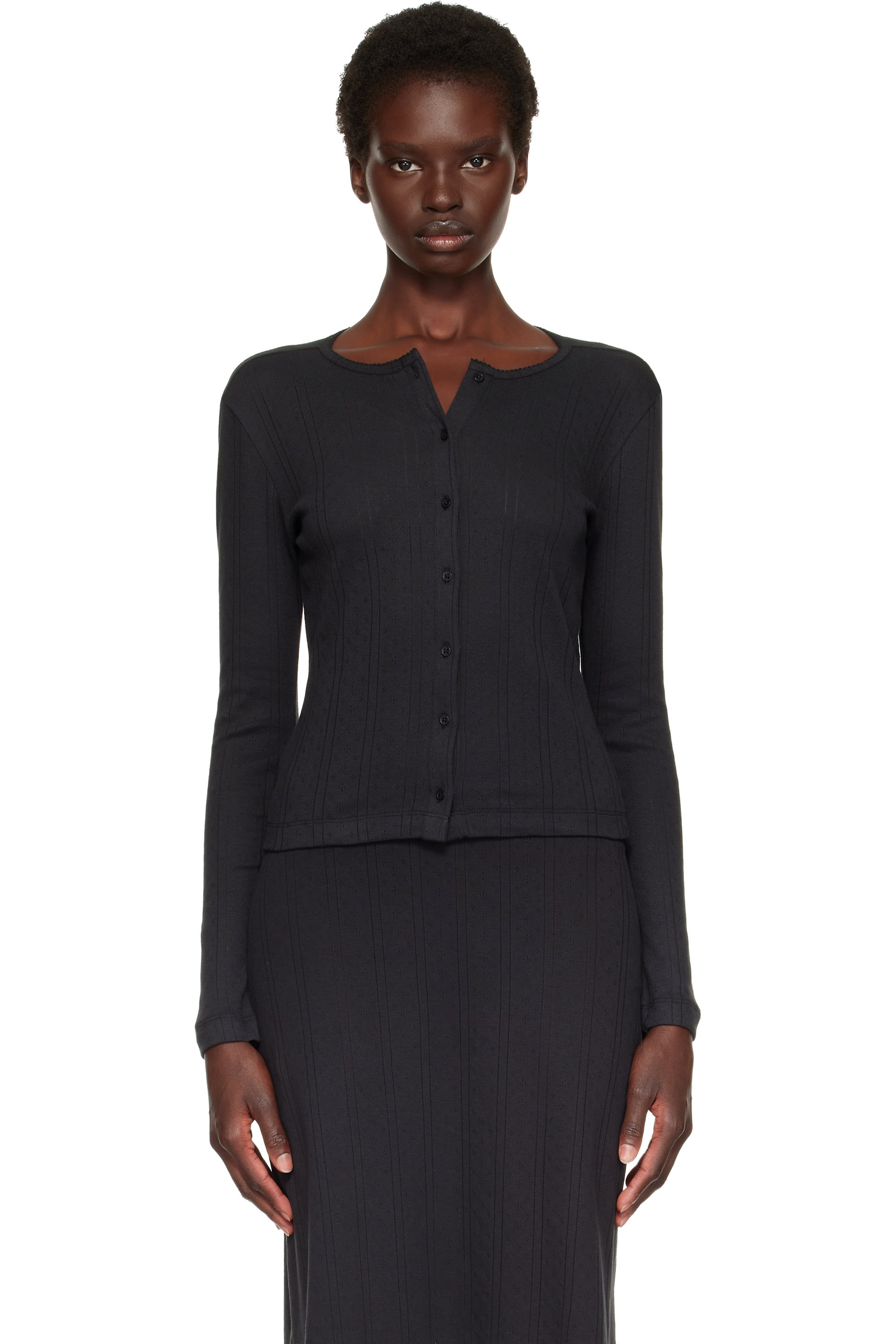 Cou Cou - Black 'The Cardigan' Cardigan