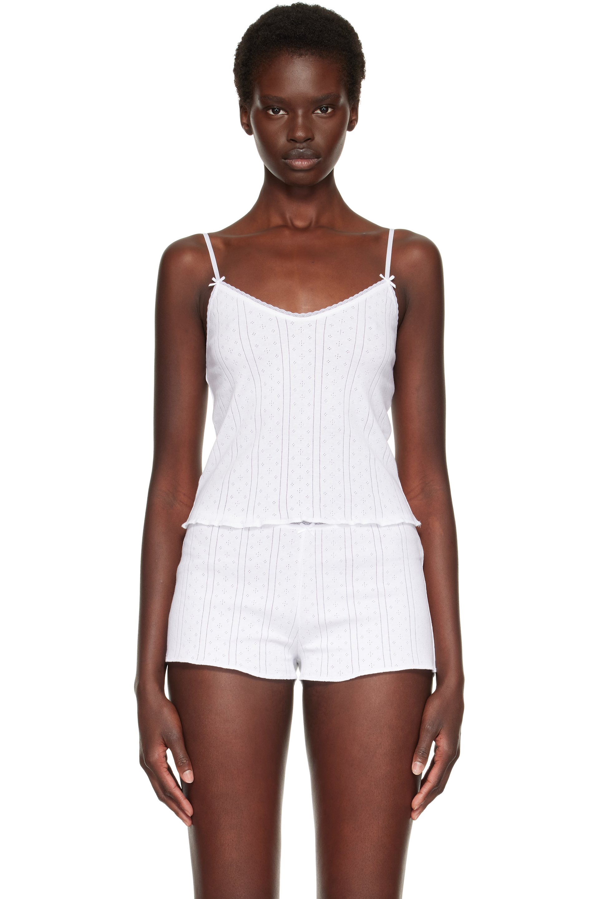Cou Cou - White 'The Long Cami' Camisole