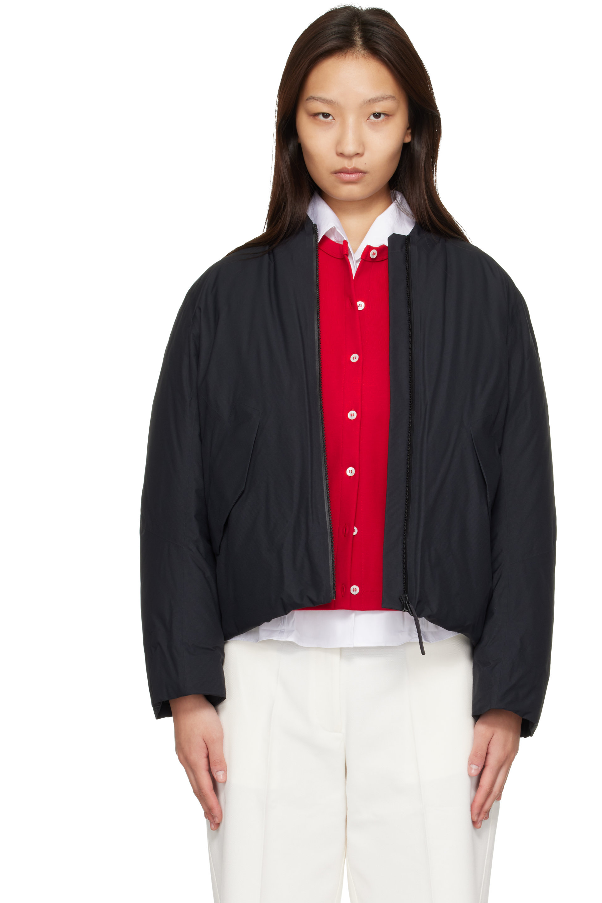 Veilance - Black Decca Down Bomber Jacket