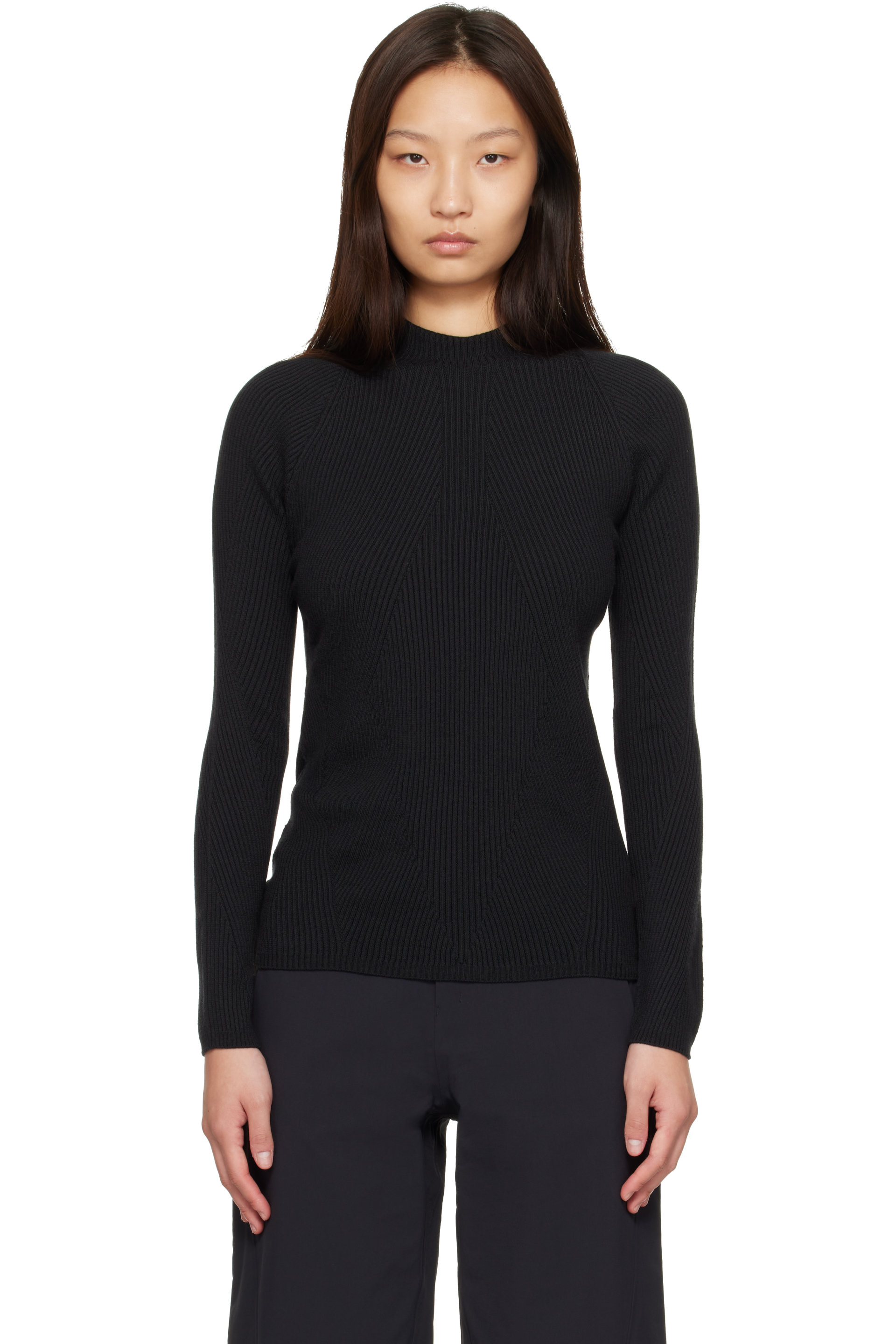 Veilance - Black Conic Wool Midlayer Sweater