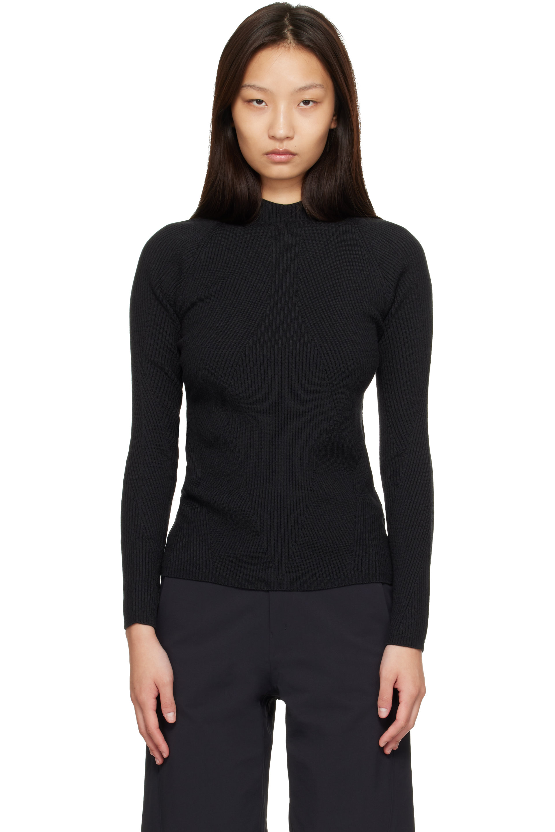 Veilance - Black Conic Wool Midlayer Sweater