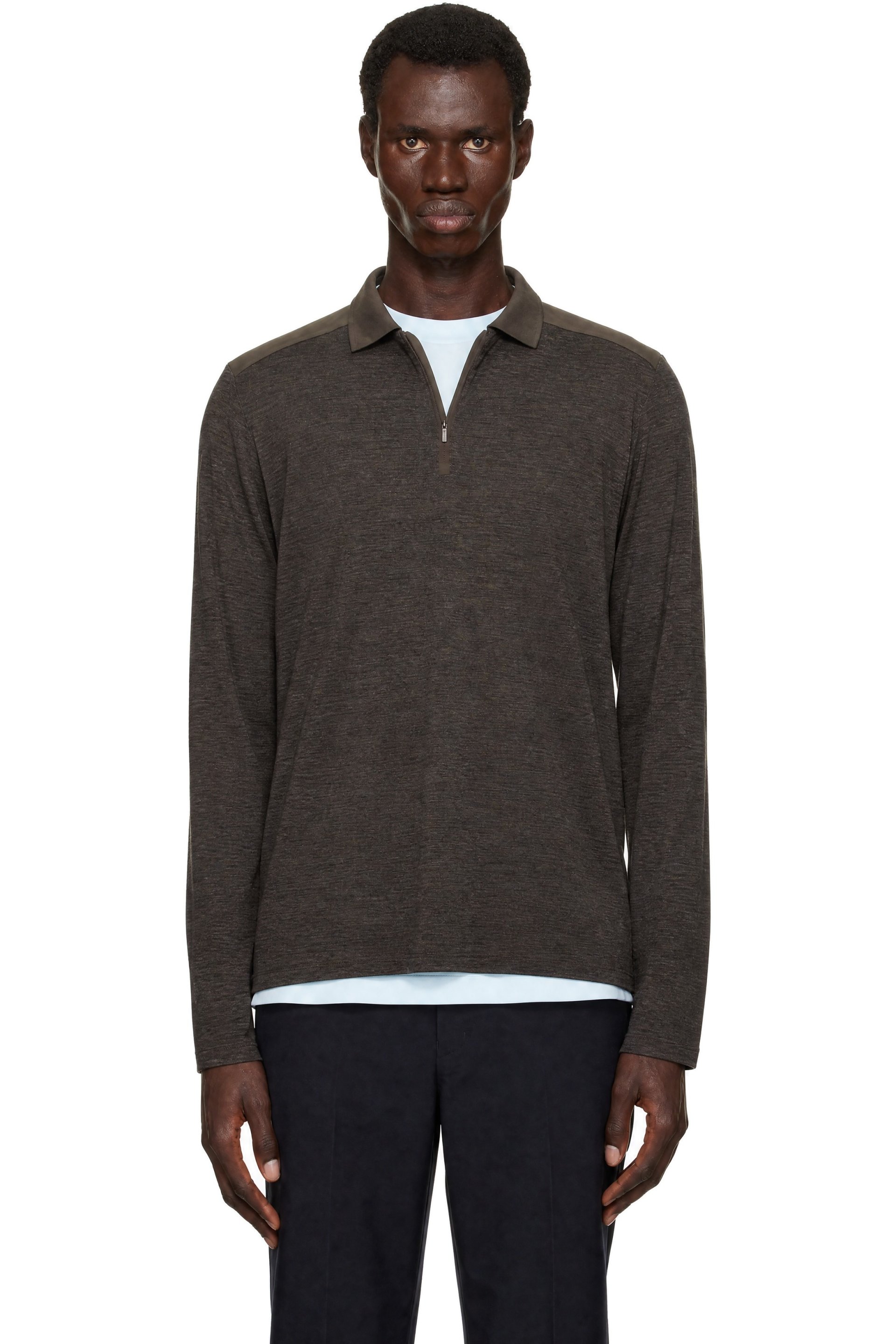 Veilance - Brown Frame LS Polo