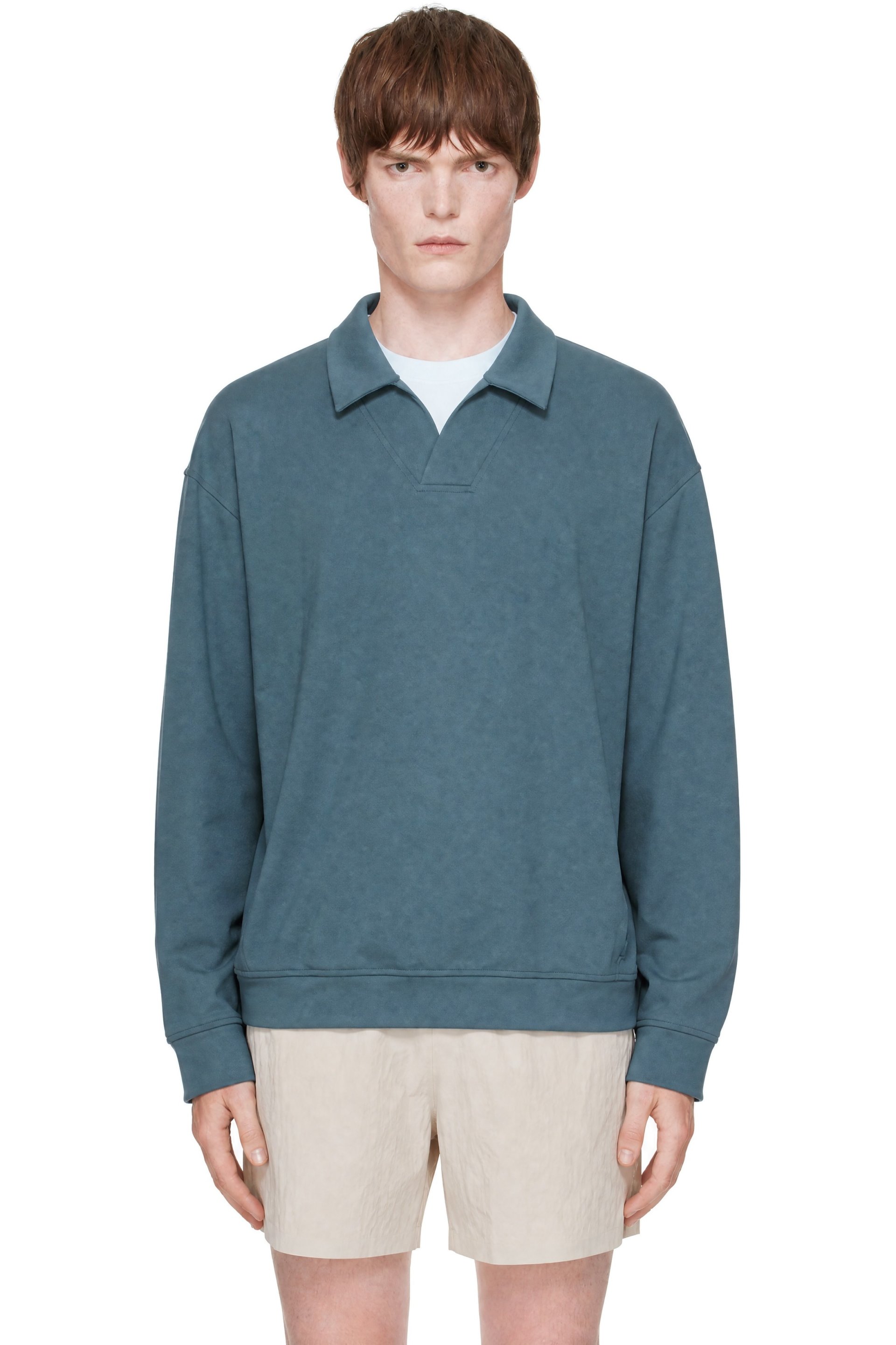 Veilance - Green Consola Fleece Midlayer Long Sleeve Polo