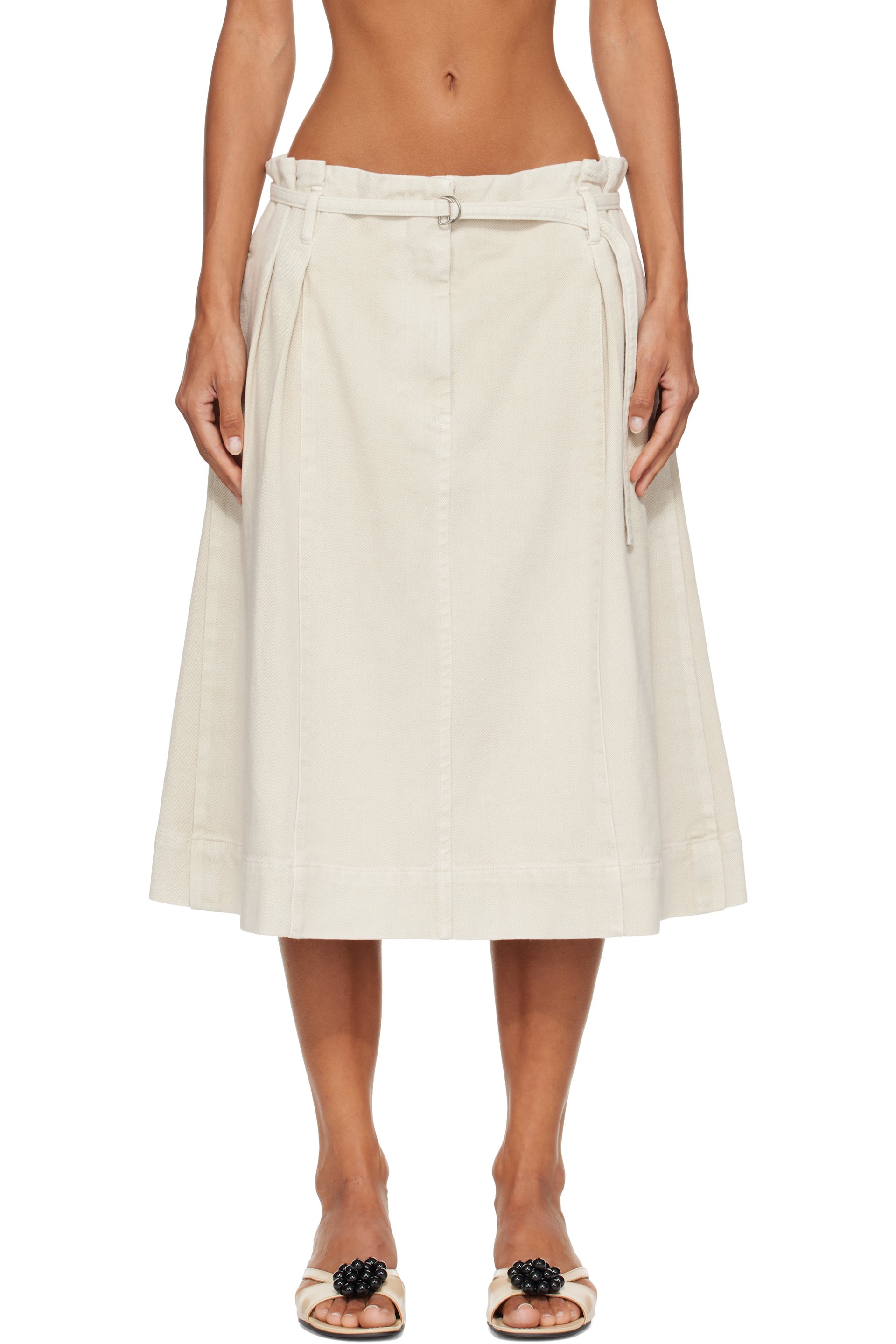 LE17SEPTEMBRE - Off-White Kate Denim Midi Skirt