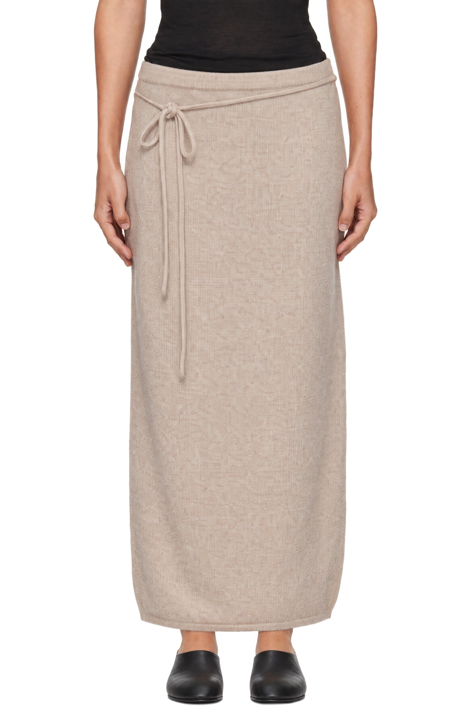 LE17SEPTEMBRE - 驼色 Provence Back-Slit Knit 半身裙