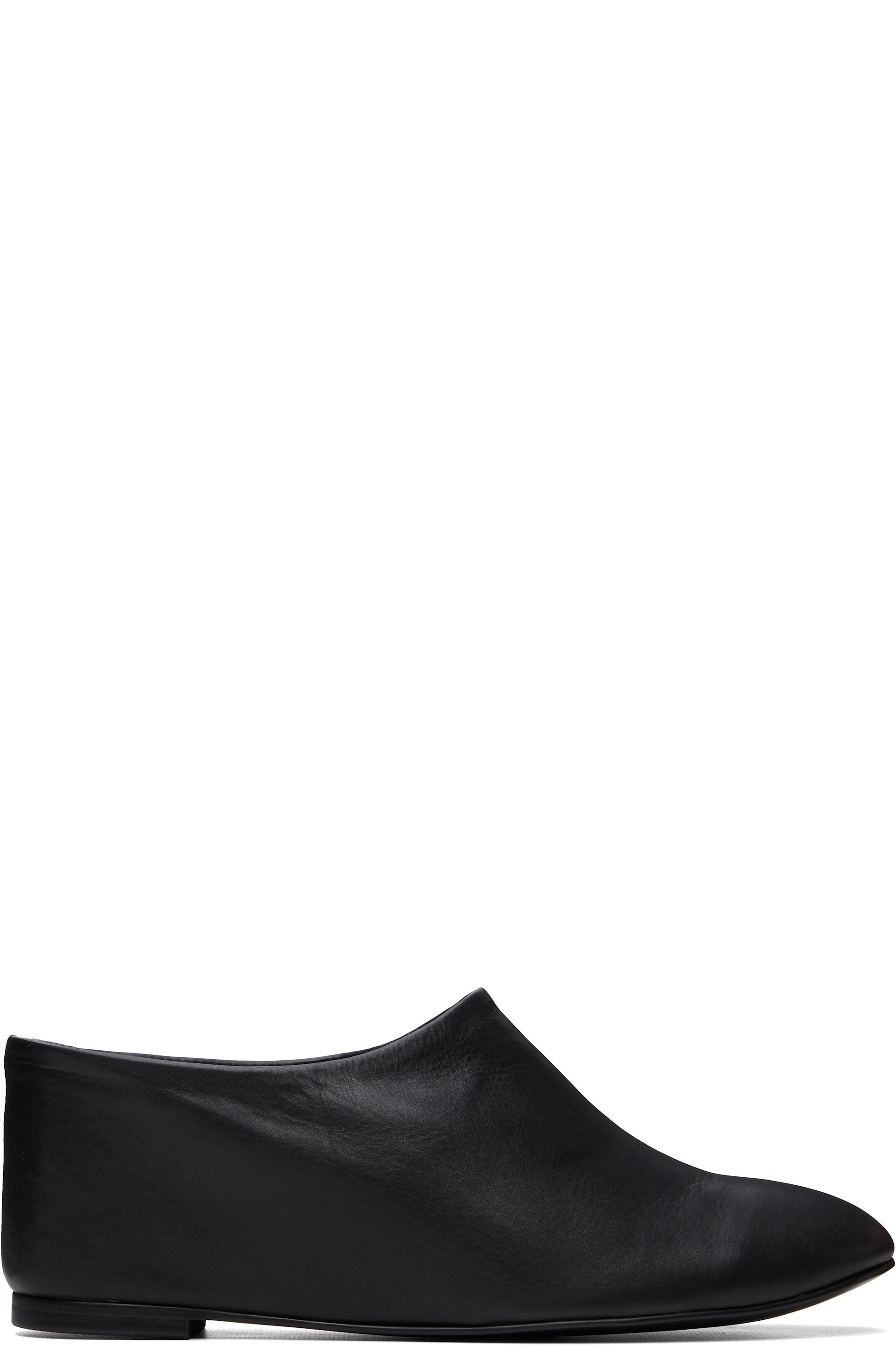 LE17SEPTEMBRE - Black Minimal Wedge Mule Heels