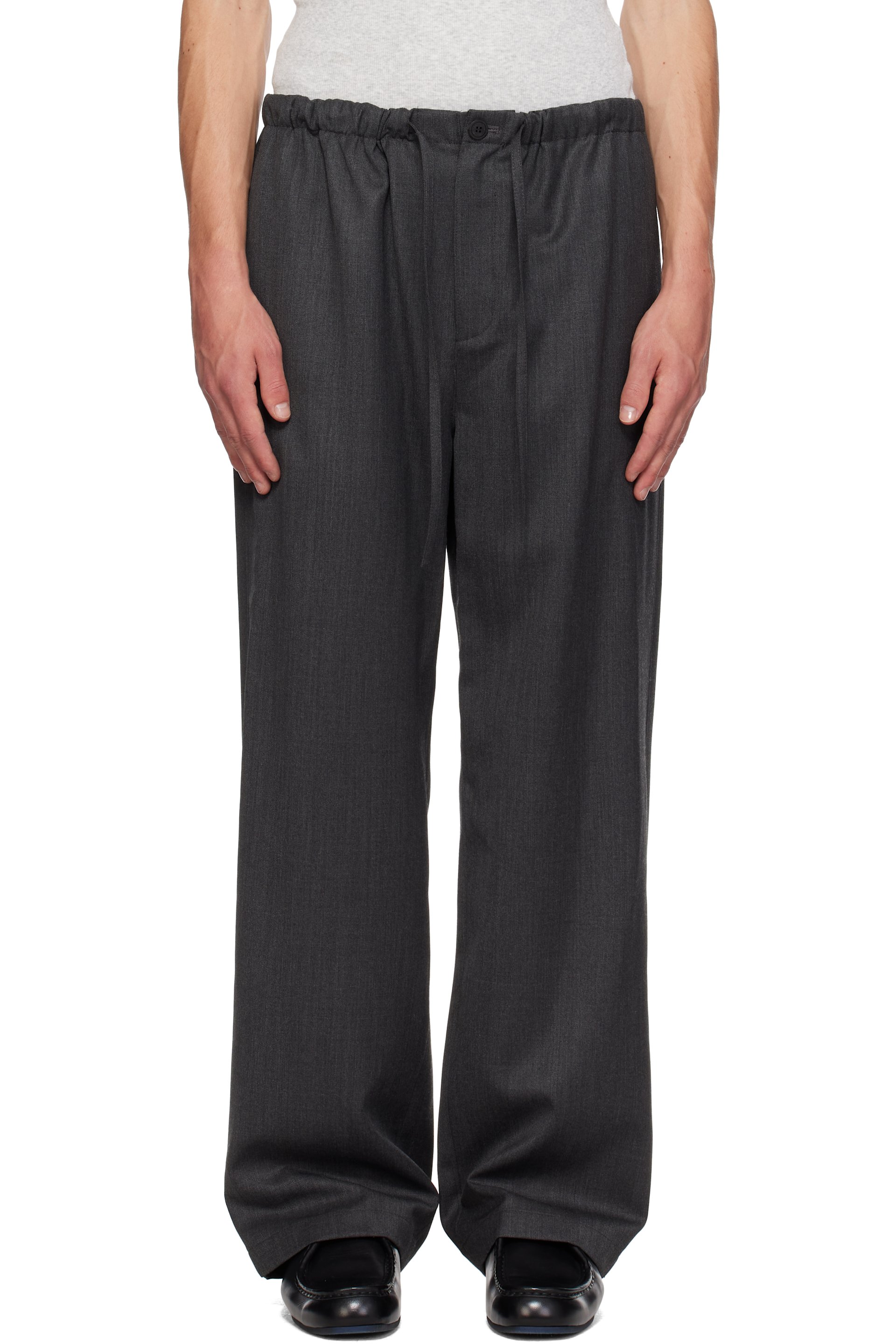 LE17SEPTEMBRE - Gray Elasticized Easy Trousers