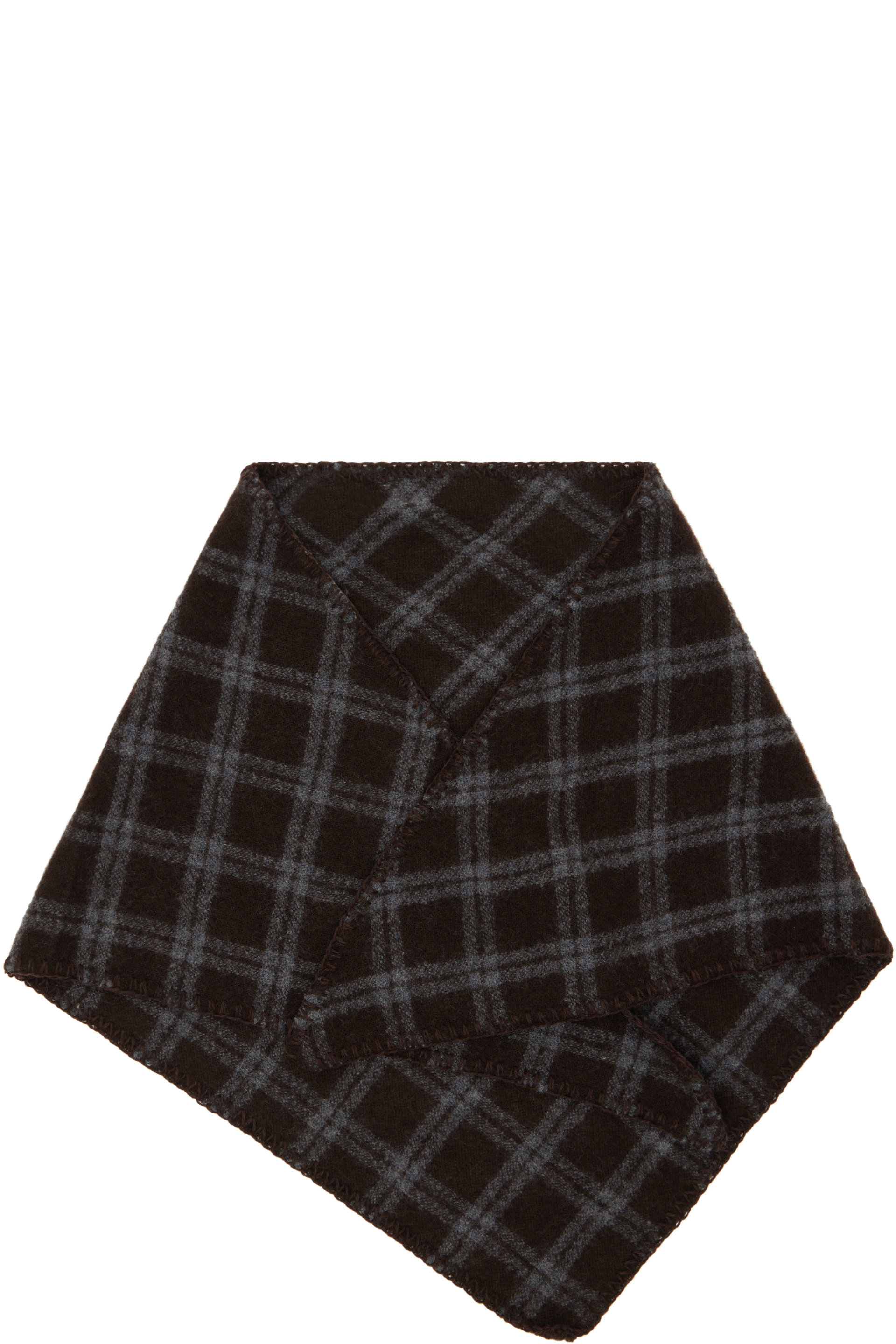 mfpen - Brown & Gray Triangle Scarf