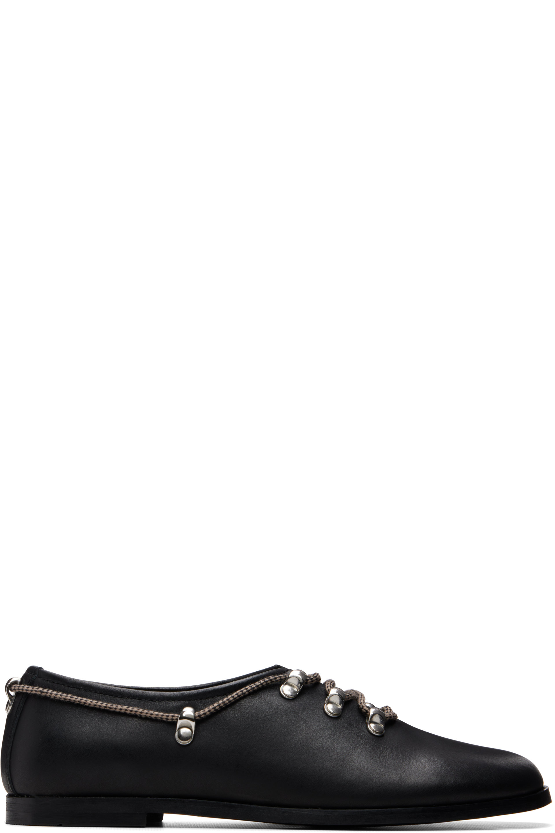 mfpen - Black Alpine Flat Loafers