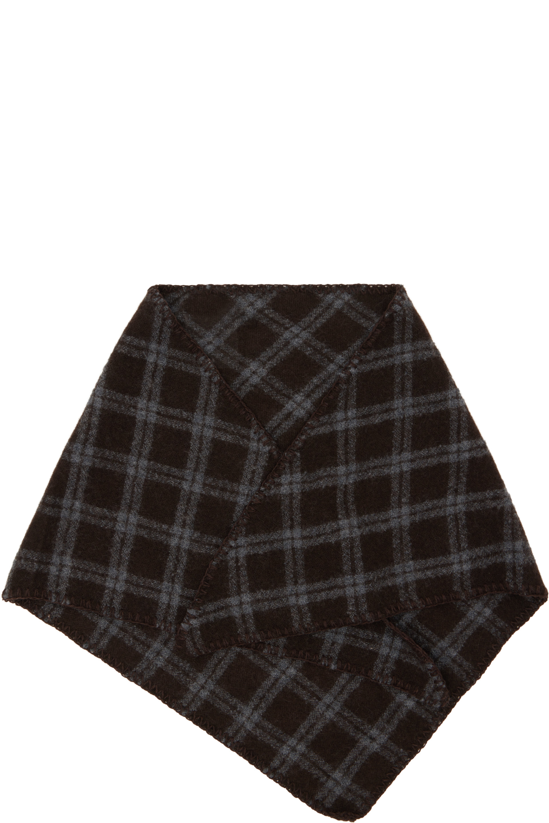 mfpen - Brown & Gray Triangle Scarf