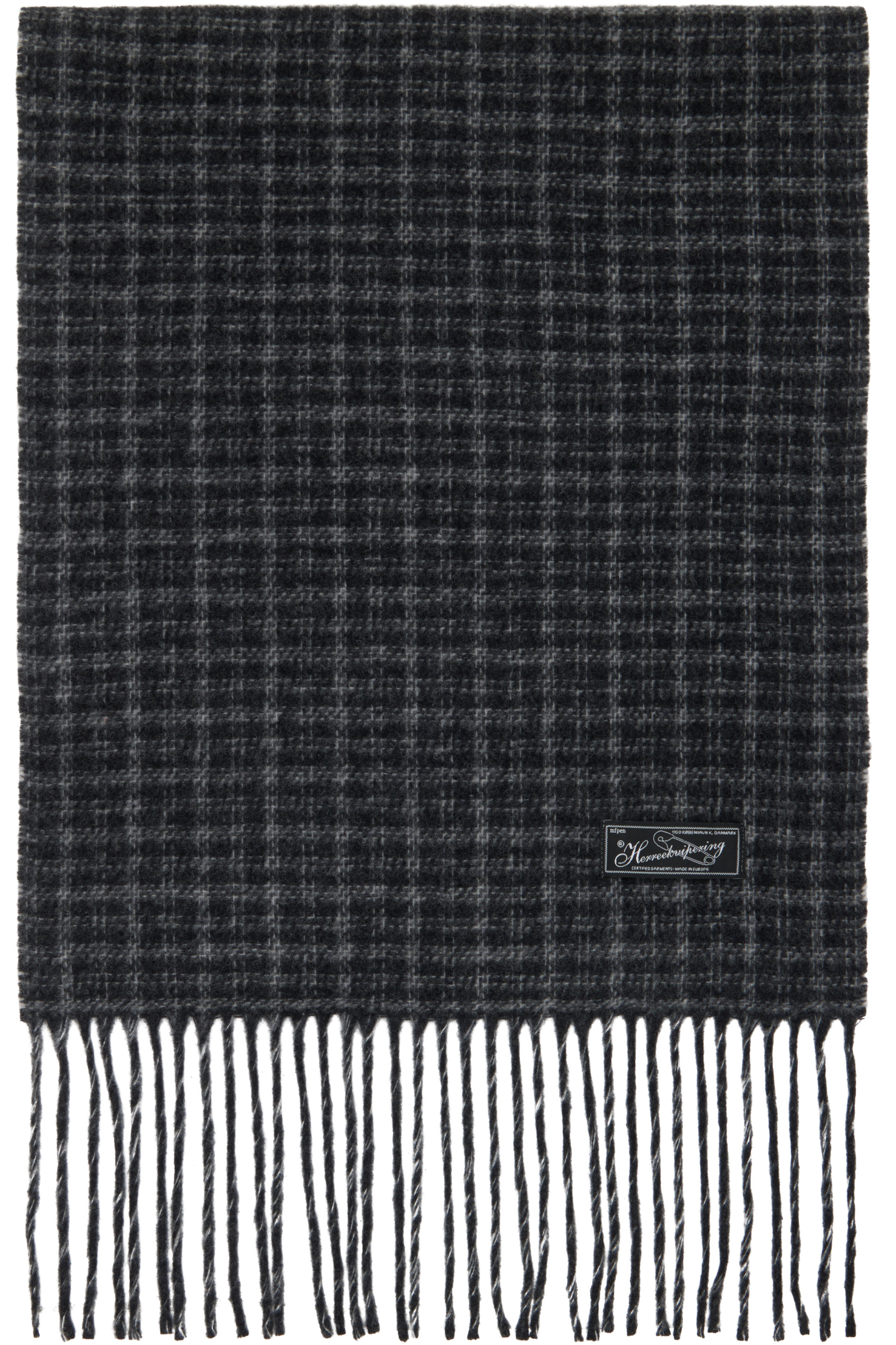 mfpen - Gray Facade Fringe Scarf