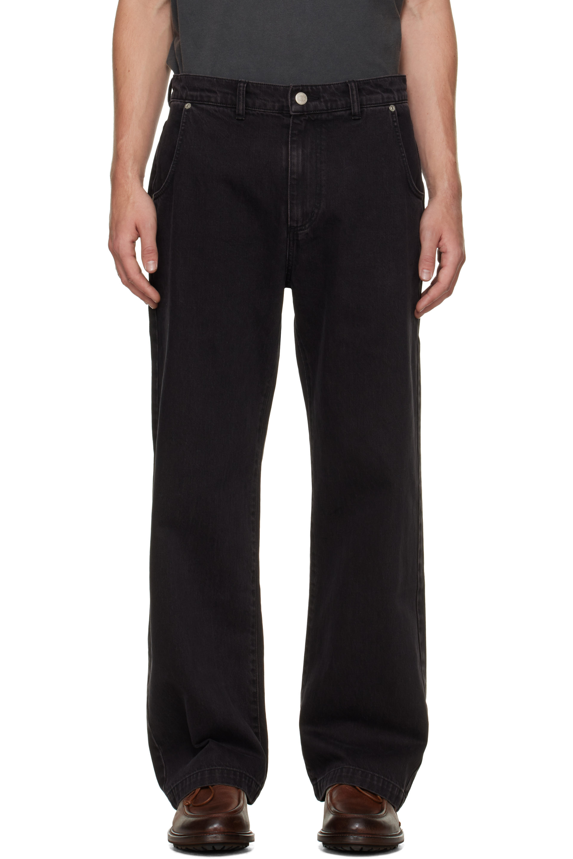 mfpen - Black Straight Cut Jeans
