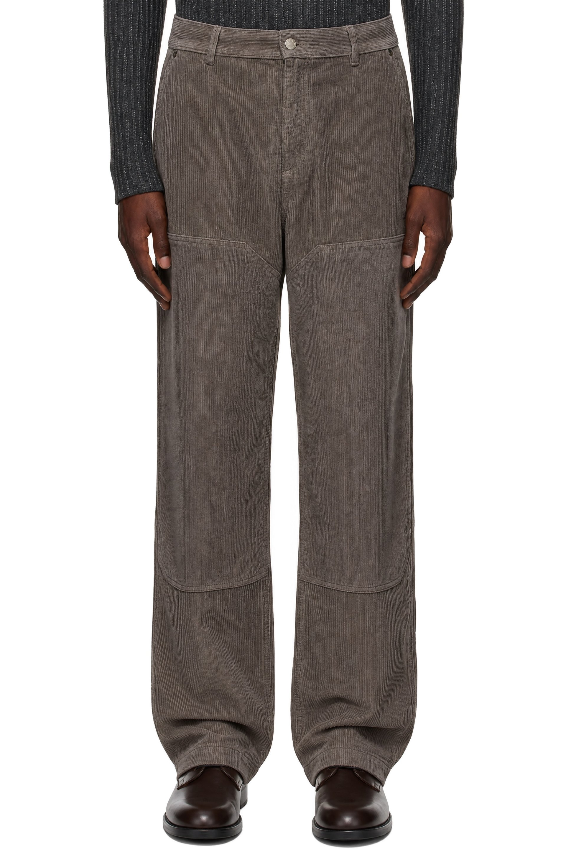 mfpen - Gray Double Knee Trousers