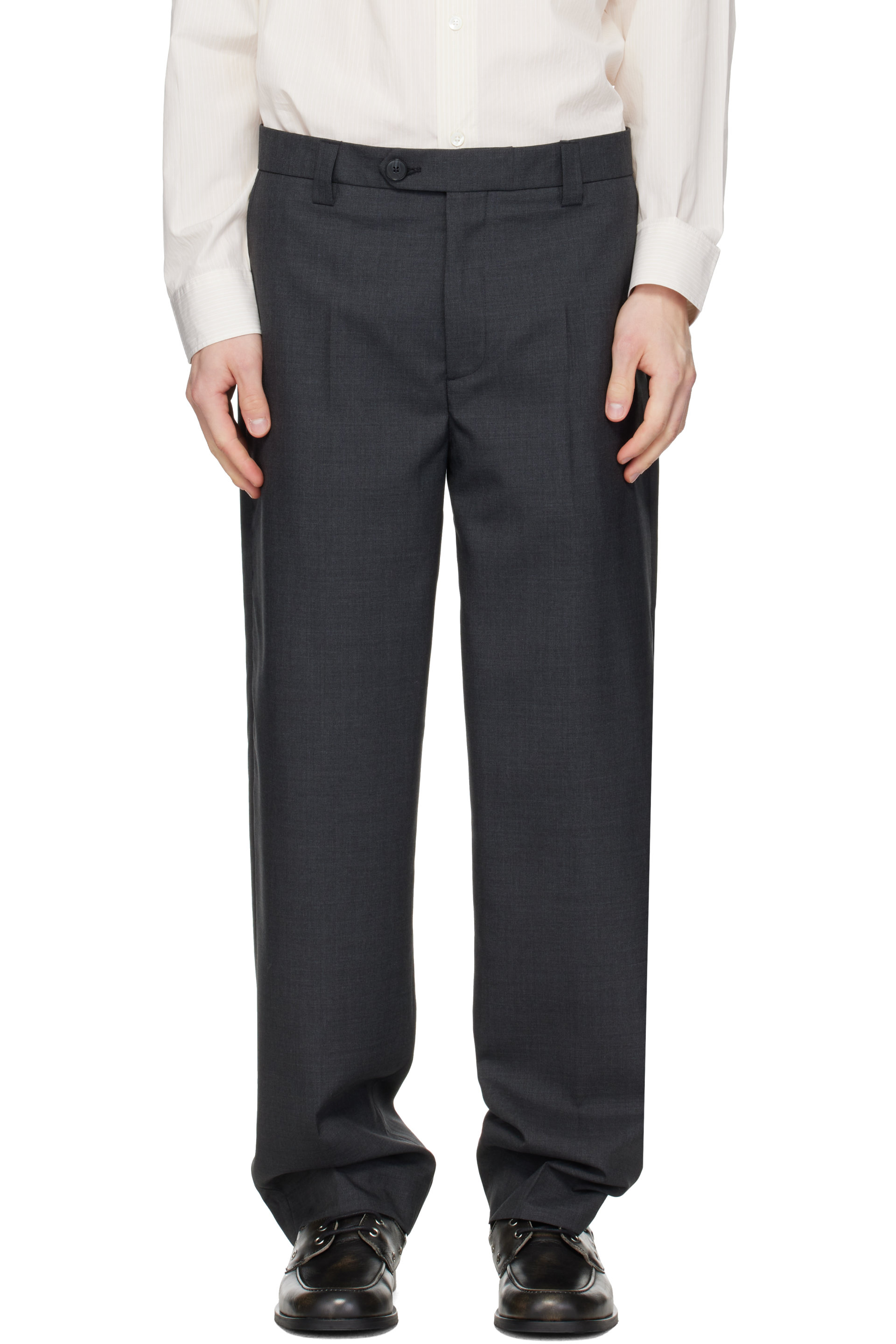 mfpen - Gray Prom Trousers
