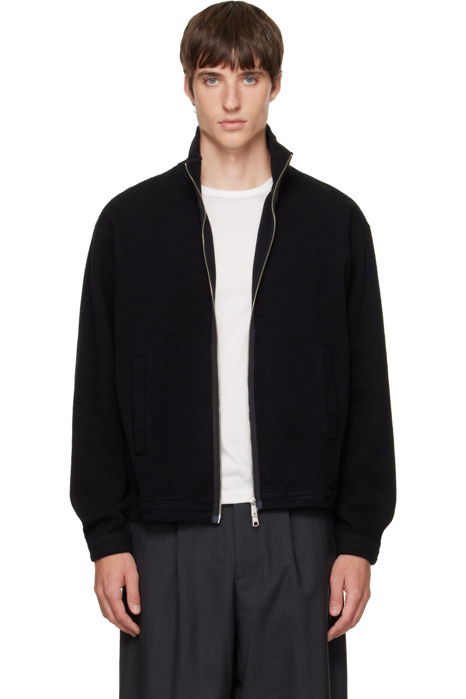 mfpen - Black Covet Full Zip Sweater