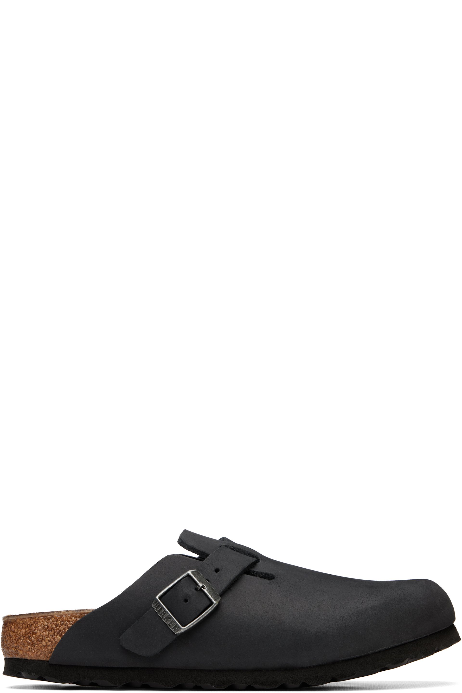 Birkenstock - Black Narrow Boston Oiled Leather Loafers