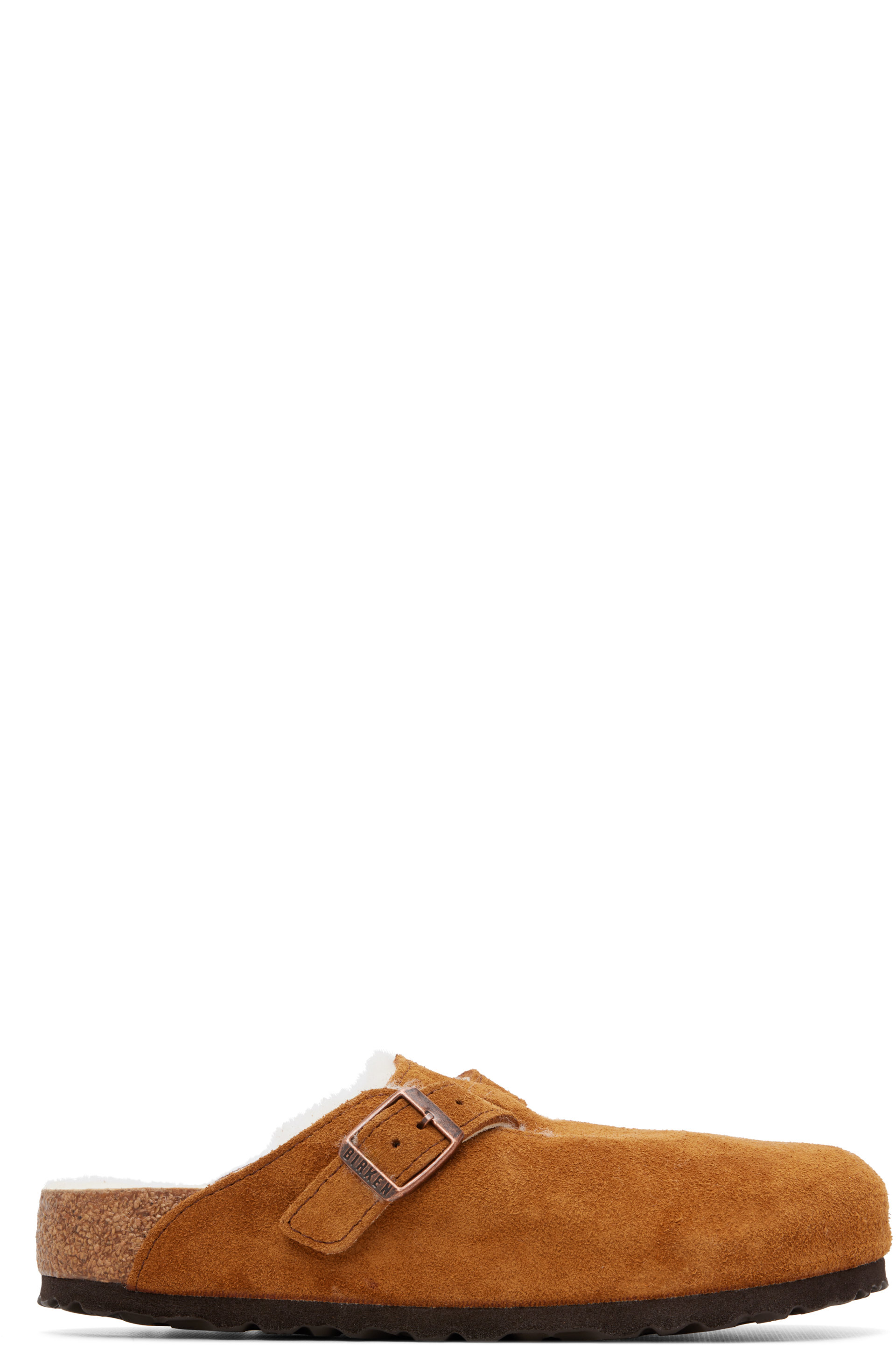 Birkenstock - Tan Regular Boston Shearling Loafers