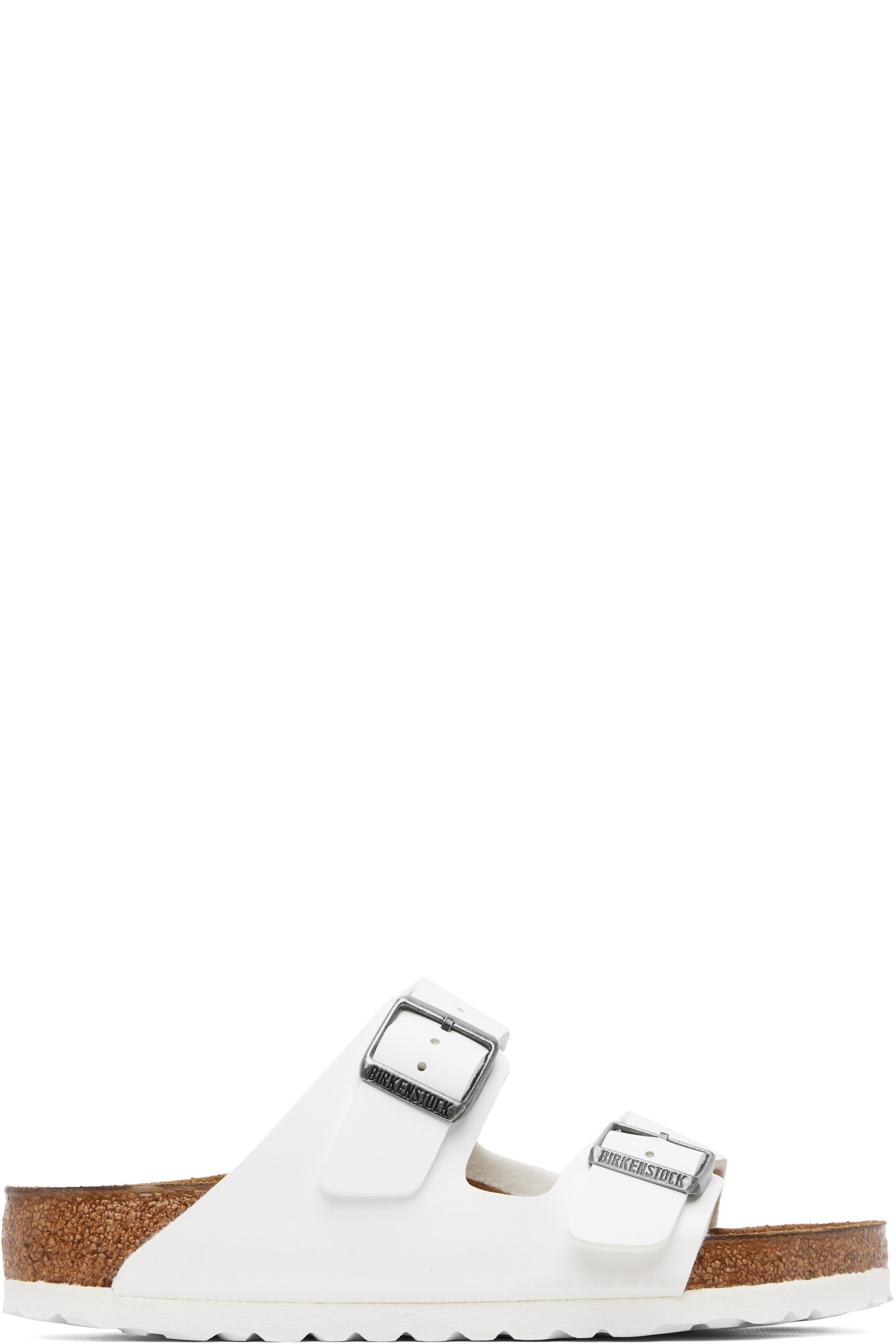 Birkenstock - White Regular Arizona Birko-Flor Sandals