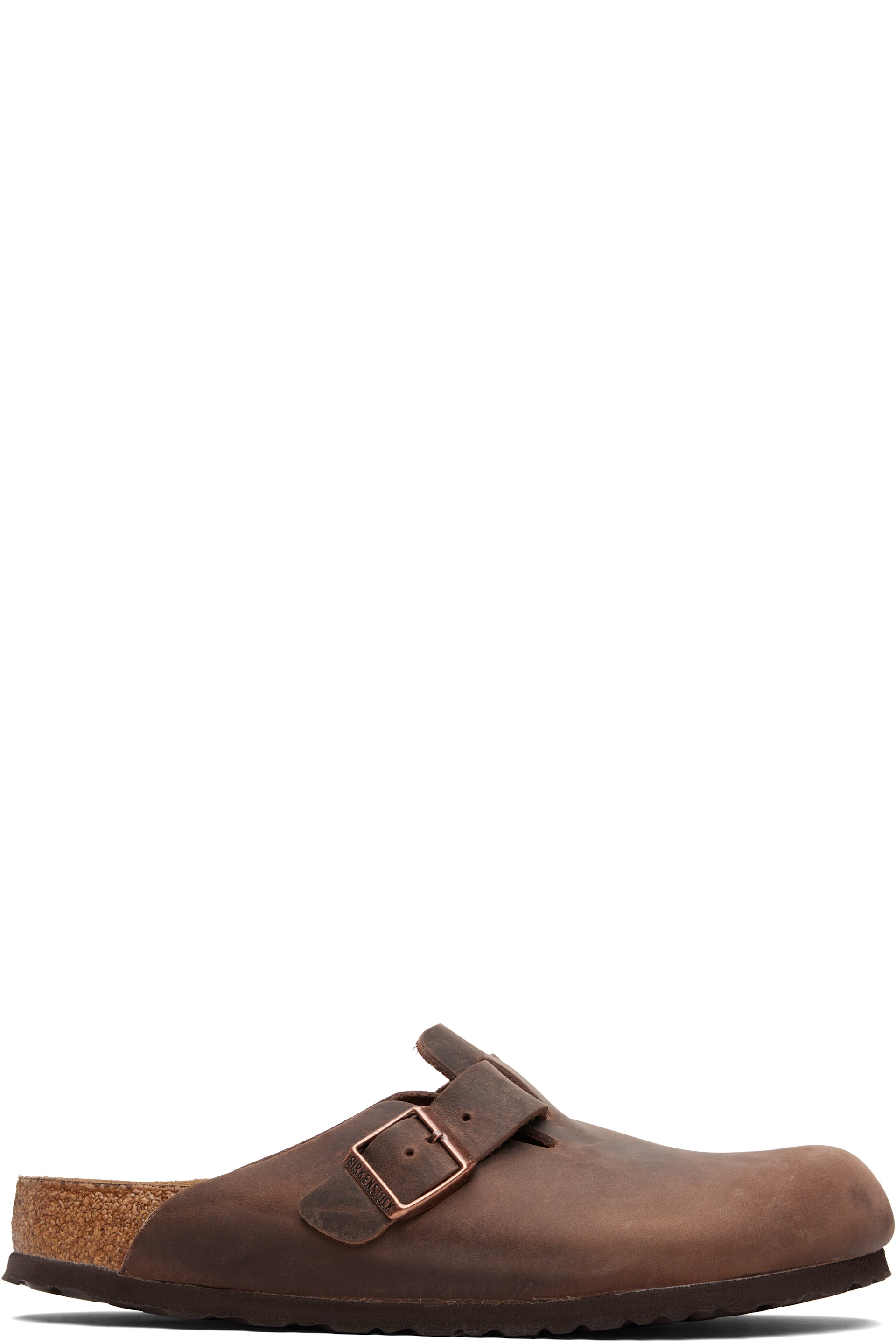 Birkenstock - Brown Regular Boston Soft Footbed Oiled Leather Loafers