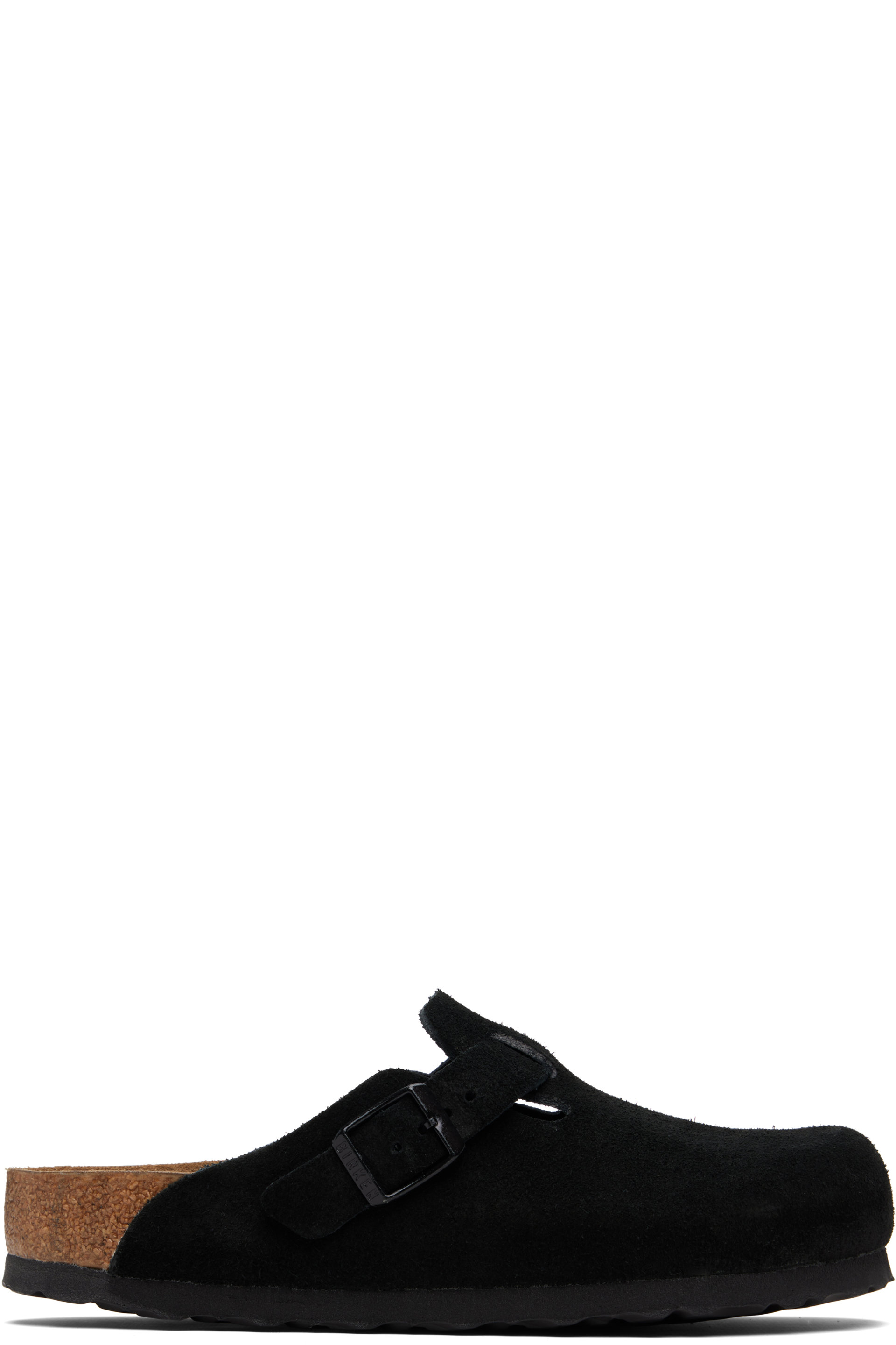 Birkenstock - Black Regular Boston Soft Footbed Loafers