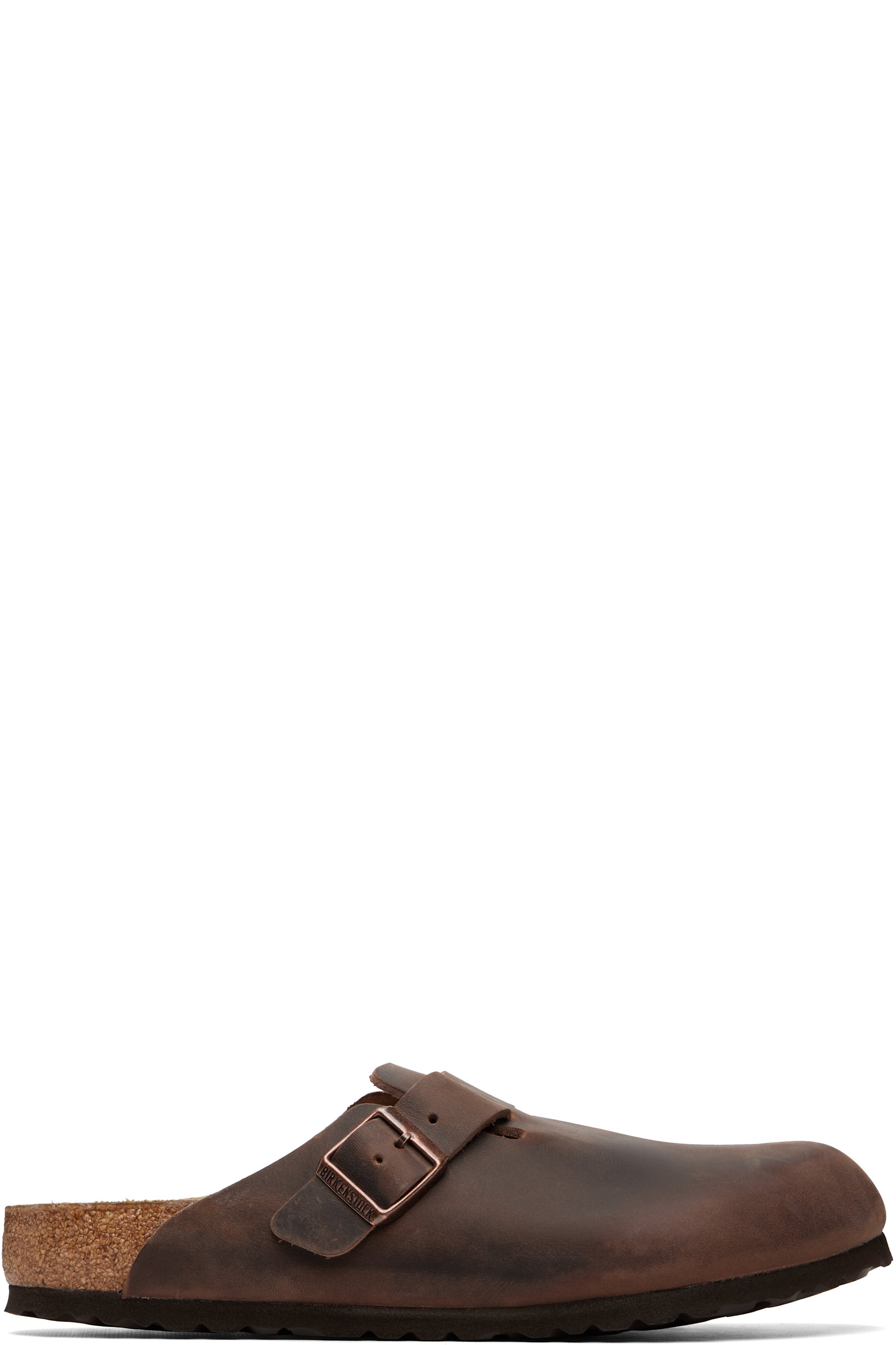 Birkenstock - Brown Regular Boston Oiled Leather Slip-on Loafers