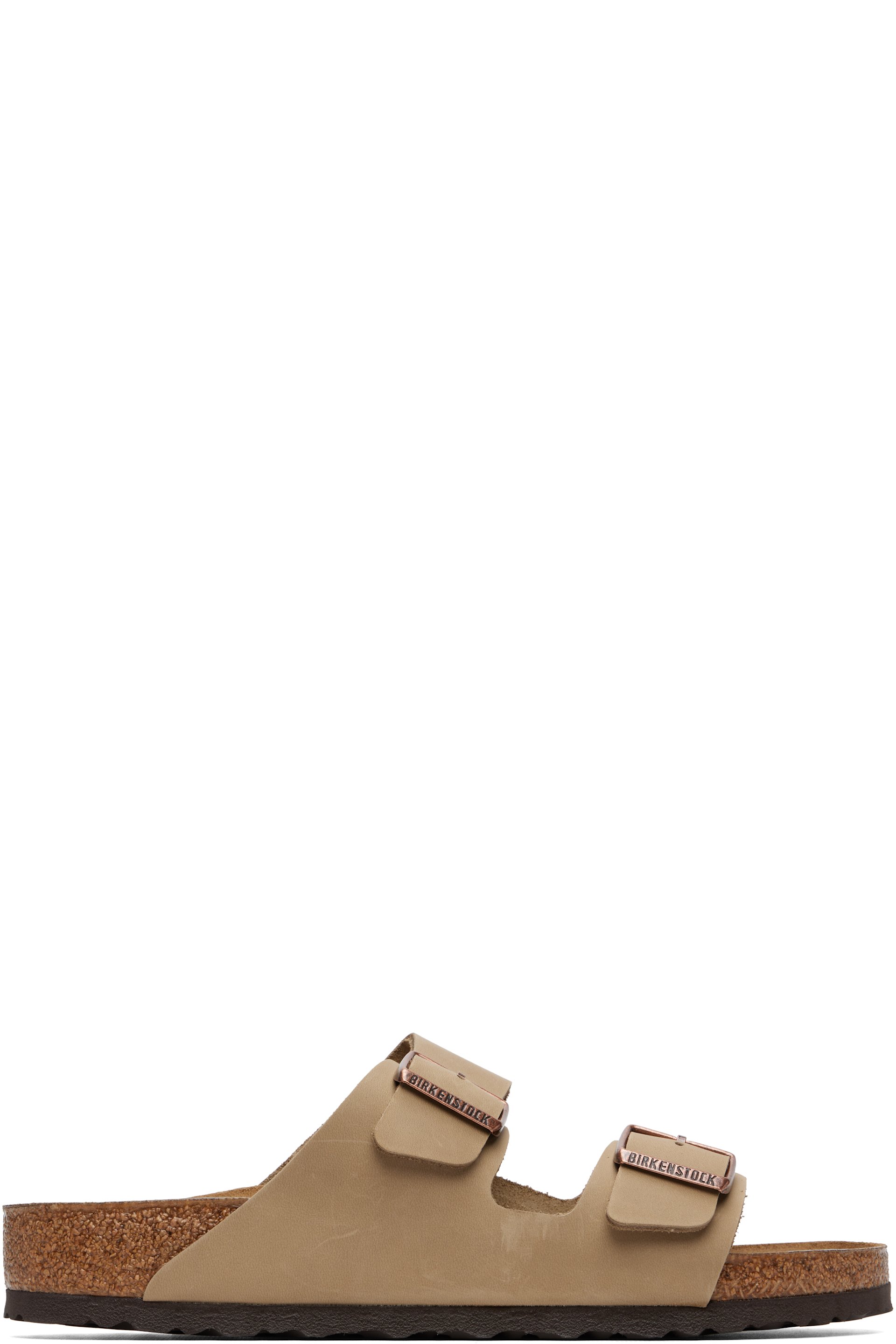 Birkenstock - Beige Regular Arizona Oiled Leather Sandals