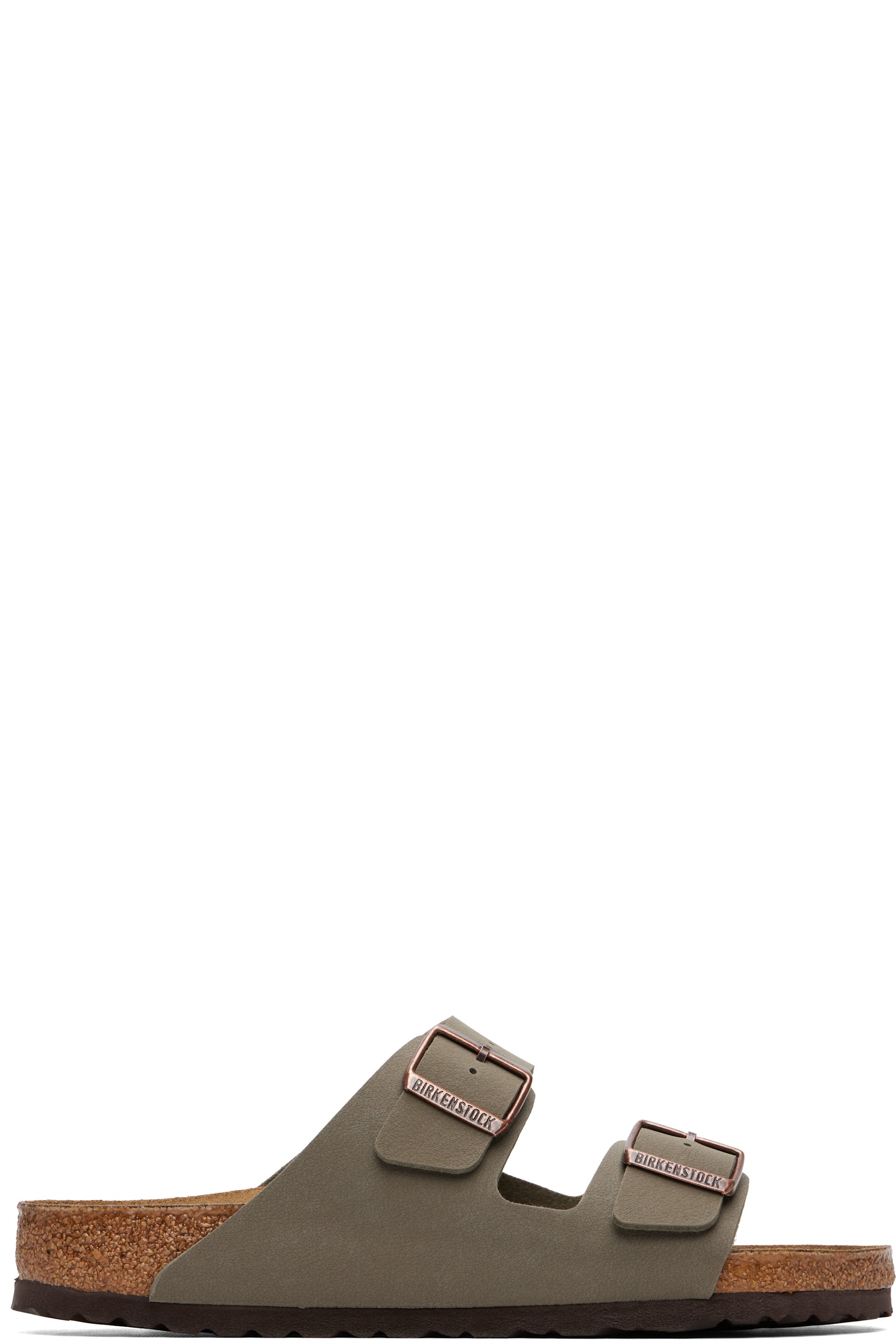 Birkenstock - Gray Regular Arizona Birkibuc Sandals