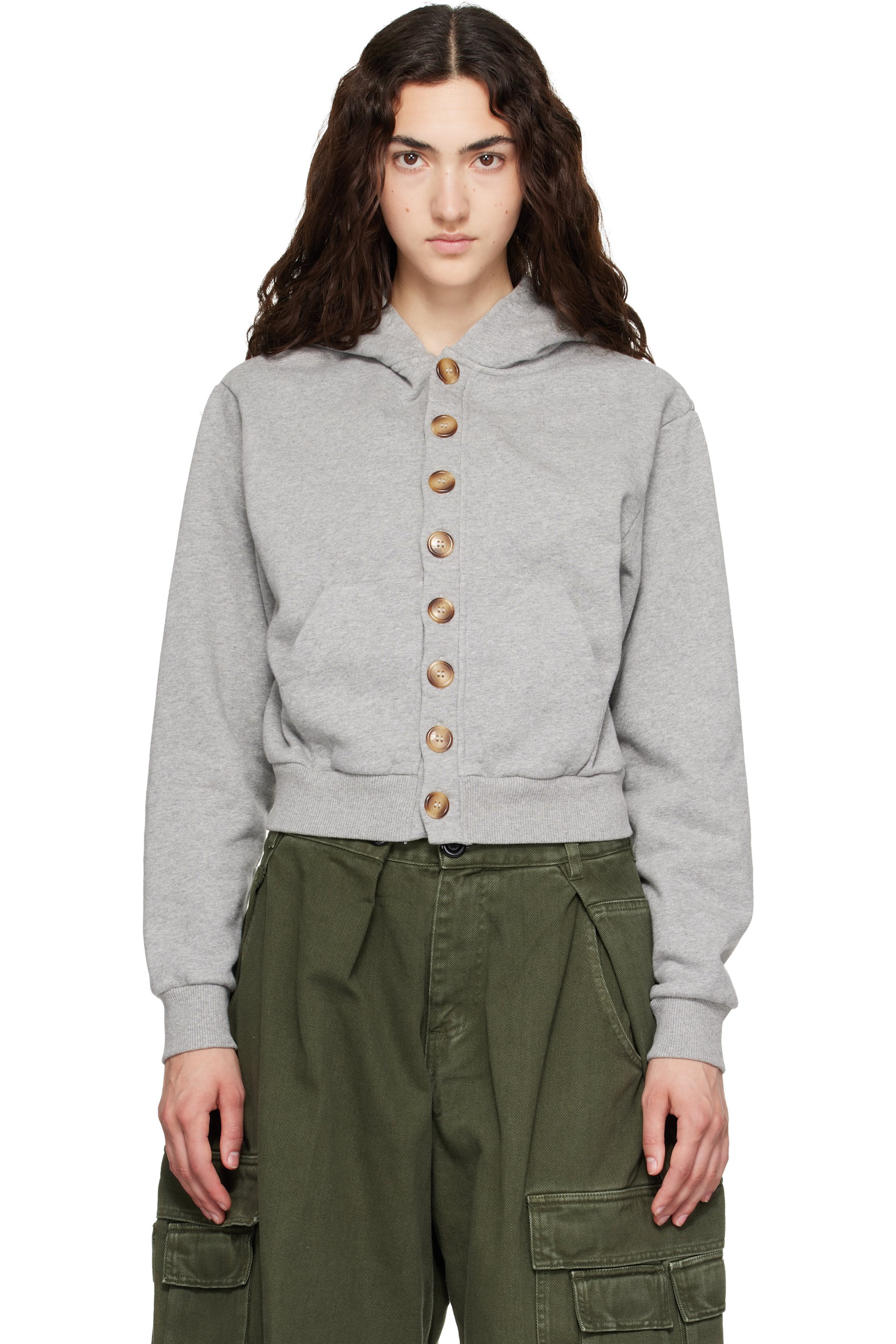 ABRA - Gray Cardigan Hoodie