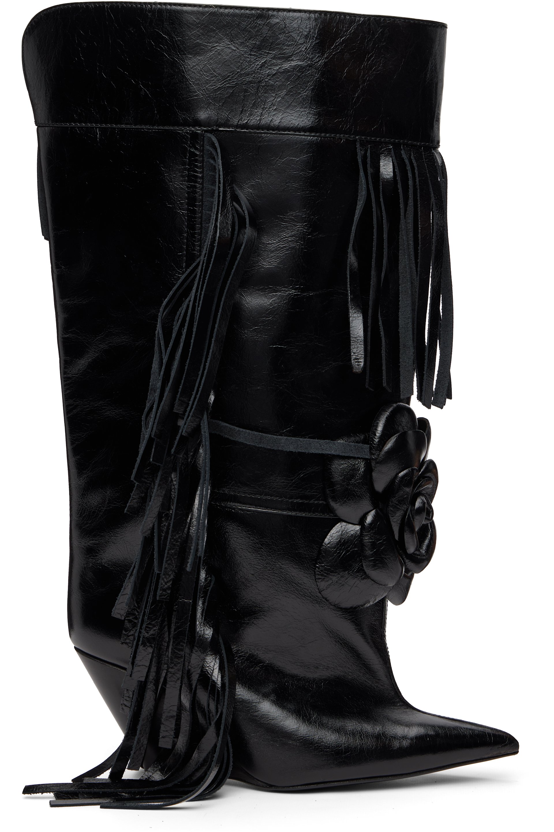 ABRA - Black Rose Tall Boots