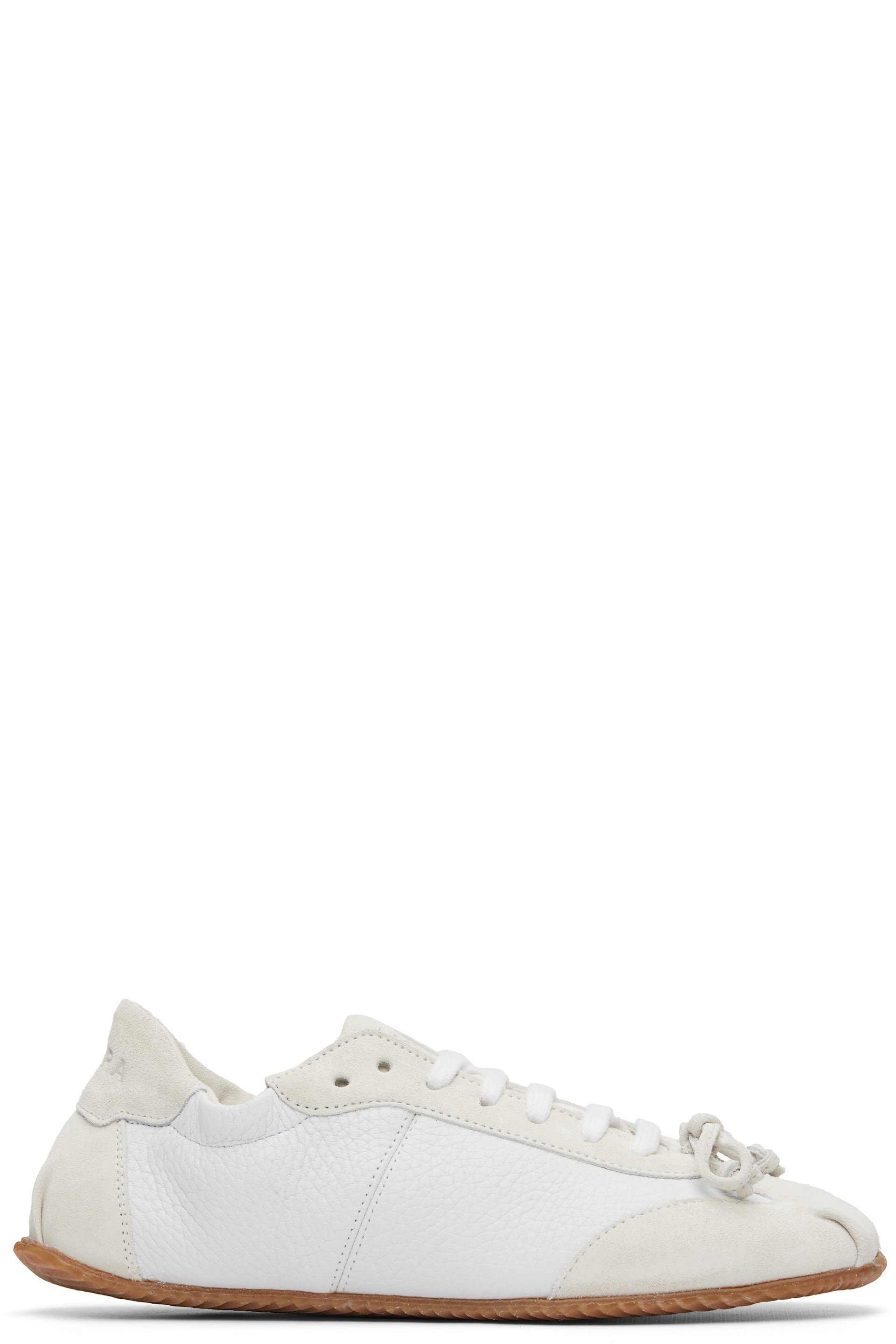 ABRA - Baskets de style ballerine blanc cassé