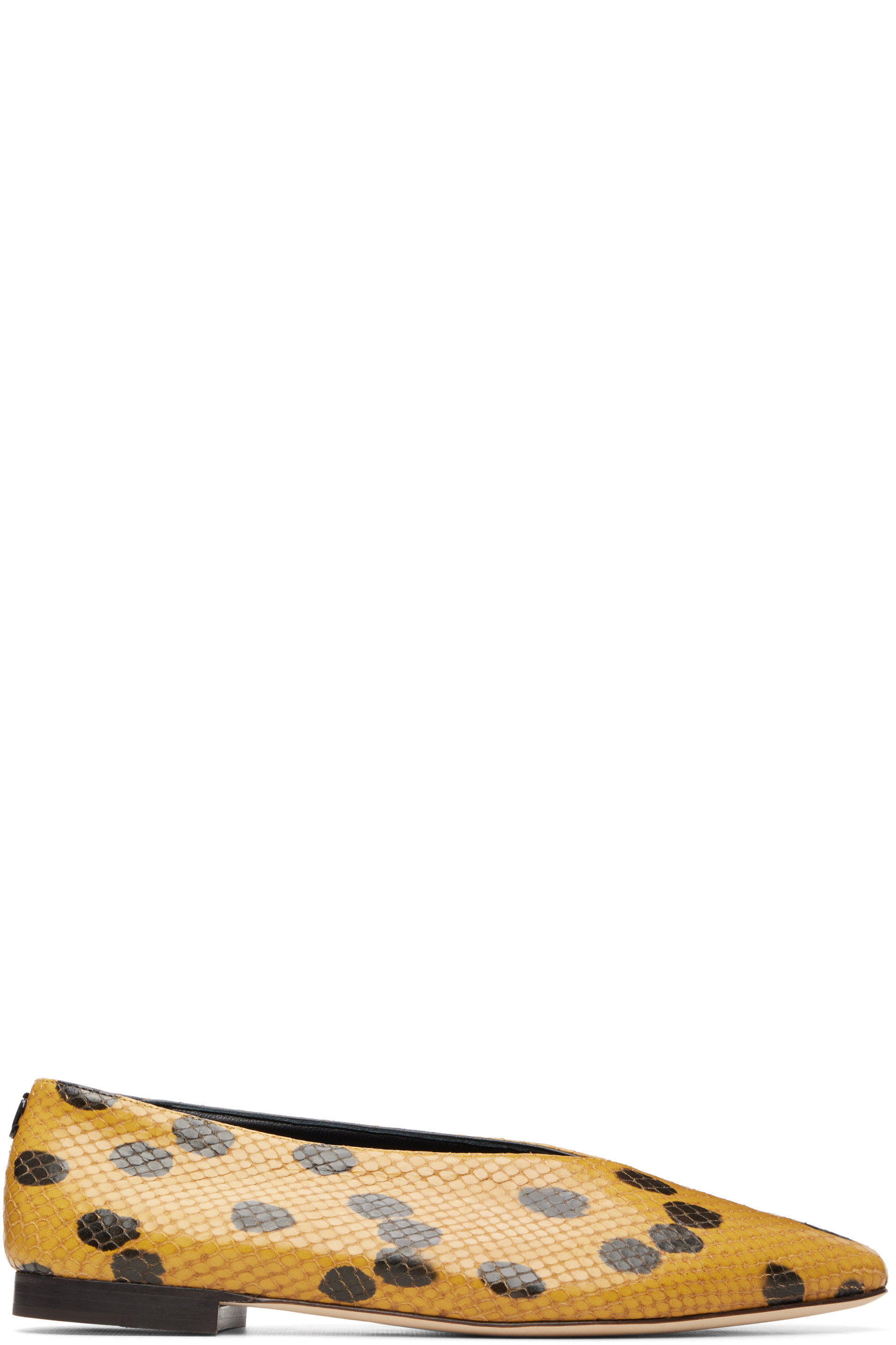 Jimmy Choo - Brown & Beige Margot Ballerina Flats