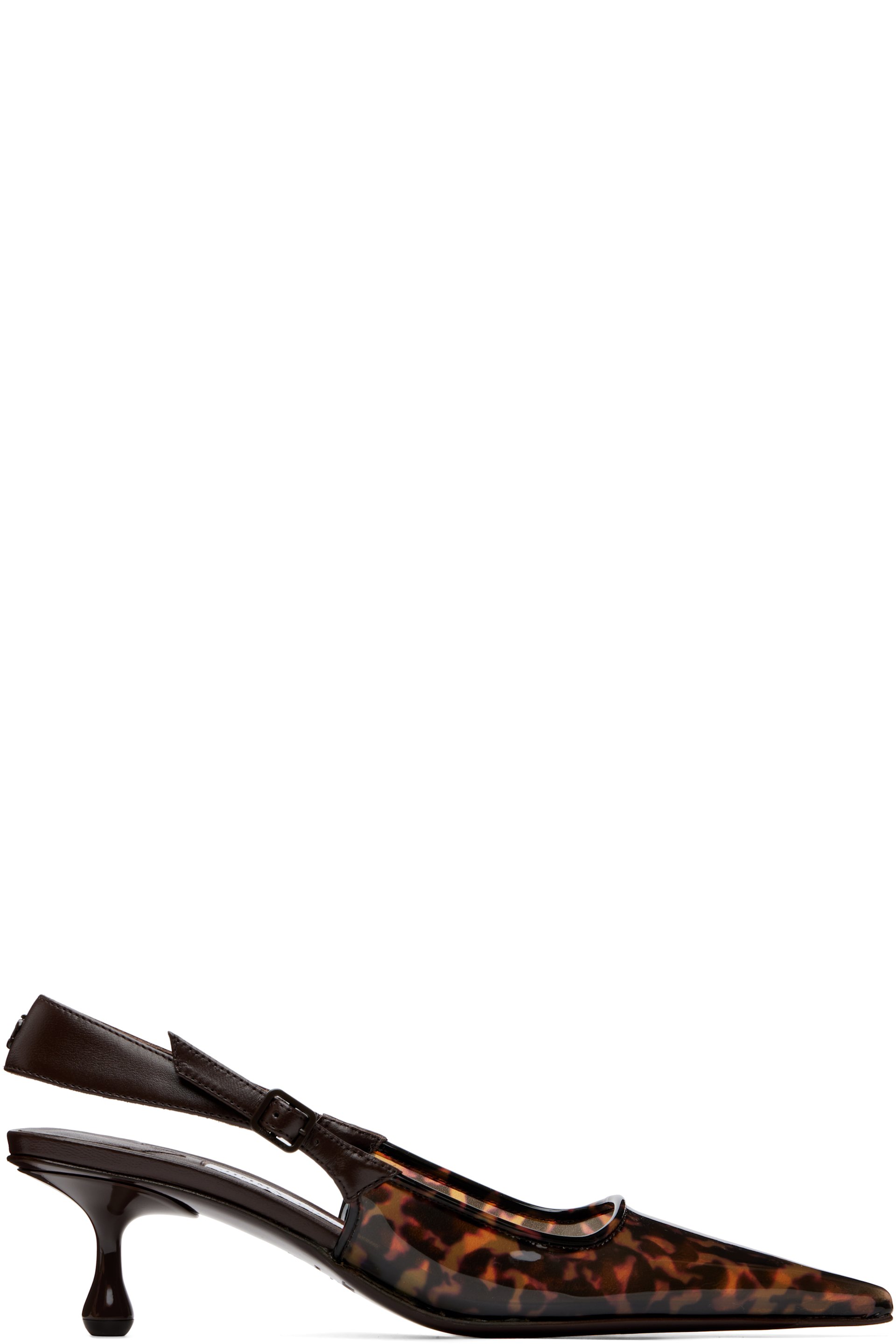 Jimmy Choo - Brown Amel 50 Tortoiseshell Heels