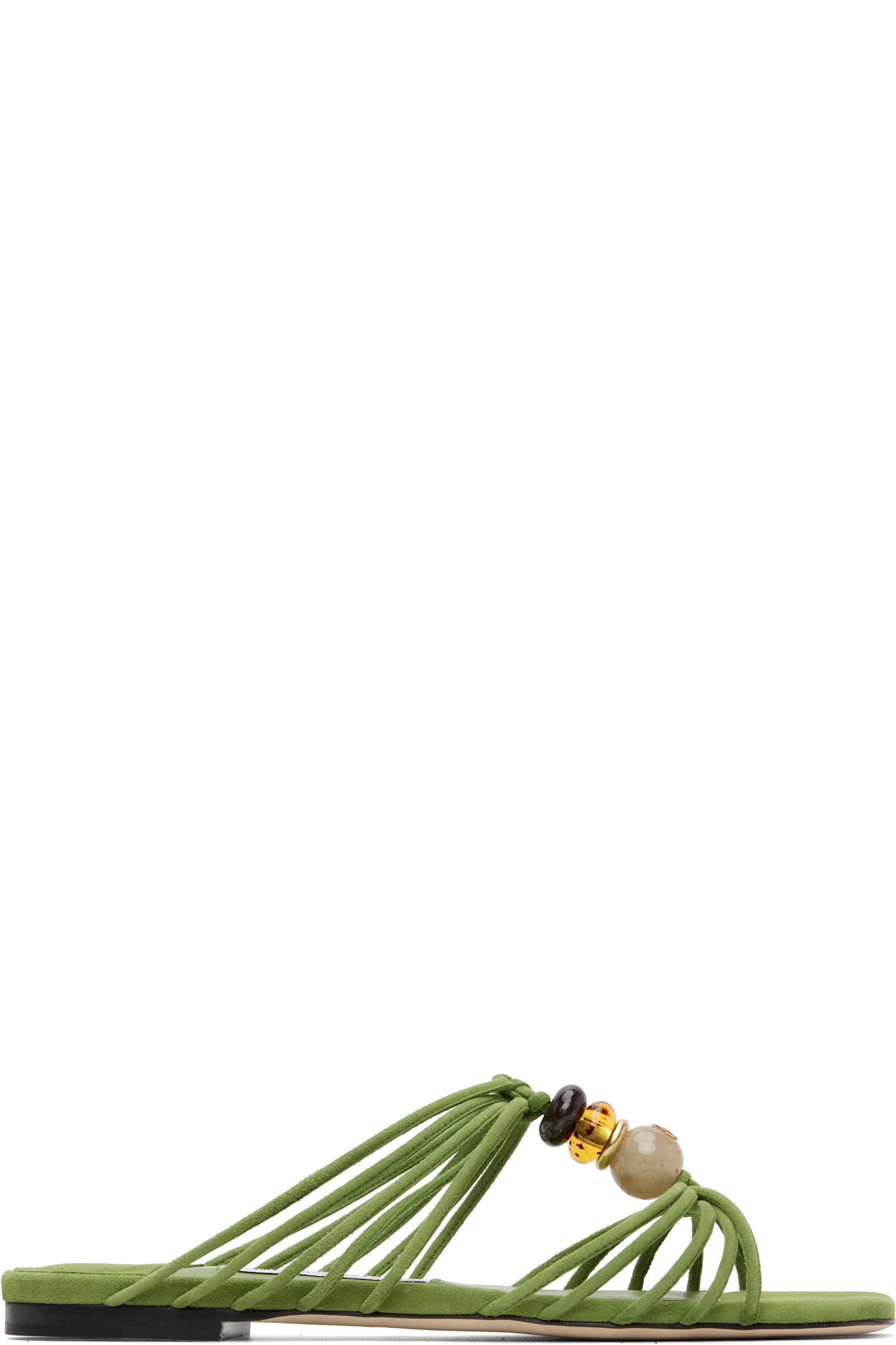 Jimmy Choo - Sandales de style mule Lova vertes