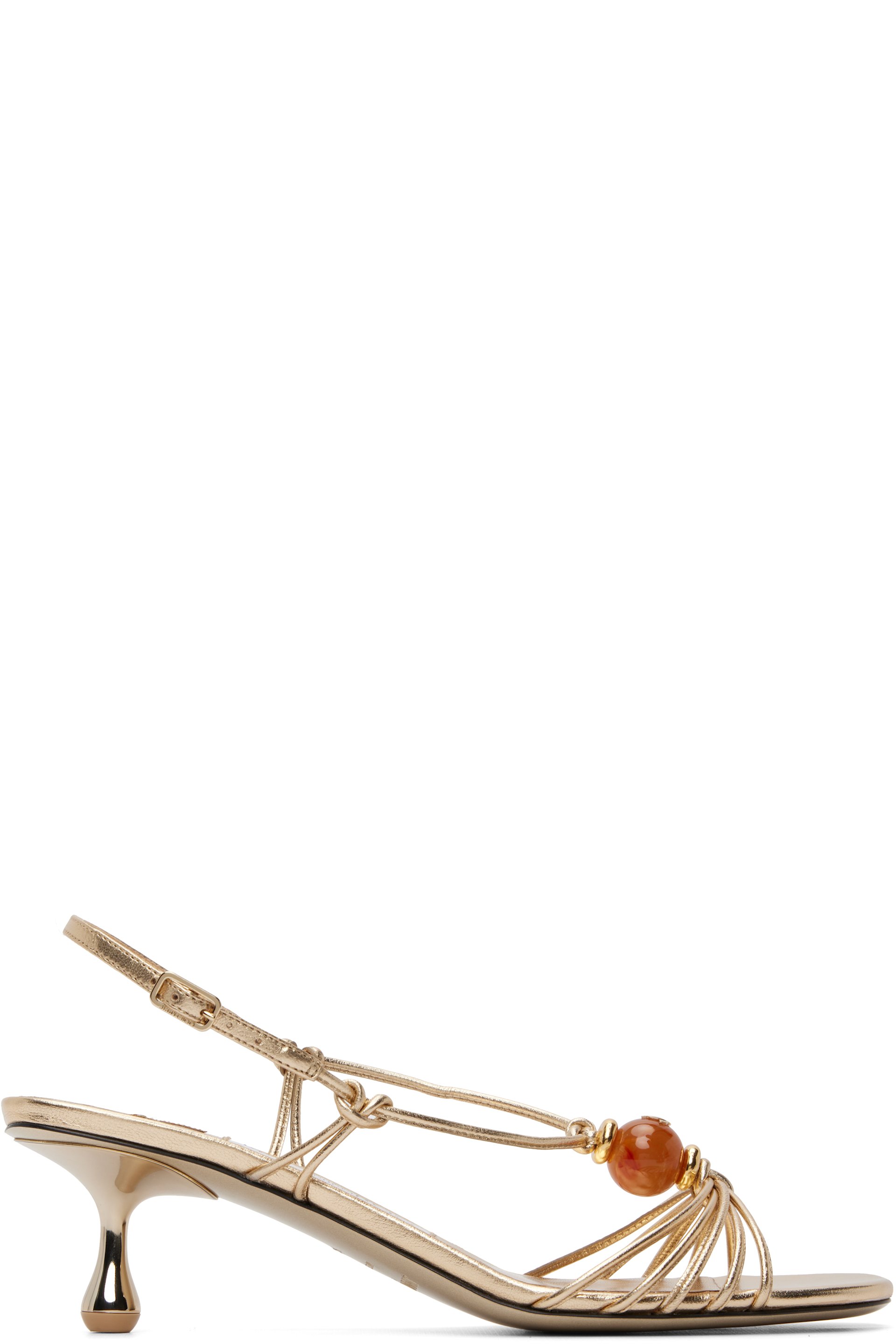 Jimmy Choo - Sandales à talon Lova 50 dorées
