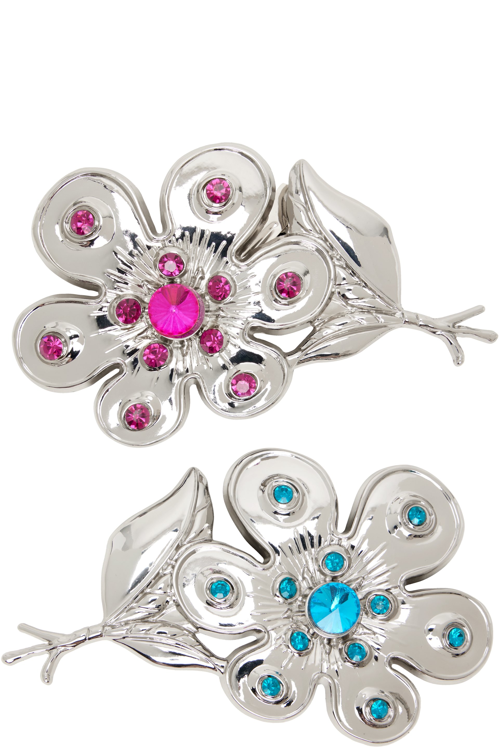 Chopova Lowena - Two-Pack Silver Daisy Hair Clips